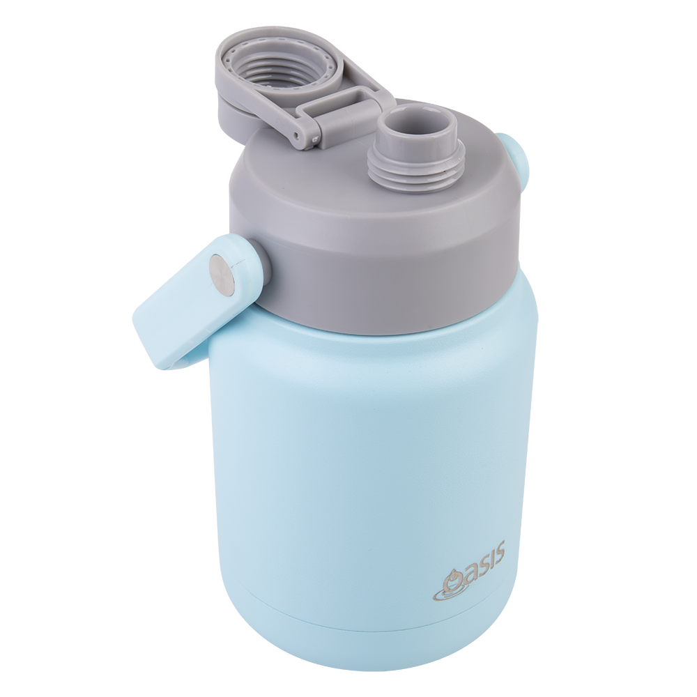 Oasis Double Wall Mini Jug with Carry Handle 1.2L - Island Blue