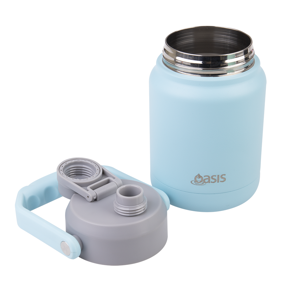 Oasis Double Wall Mini Jug with Carry Handle 1.2L - Island Blue