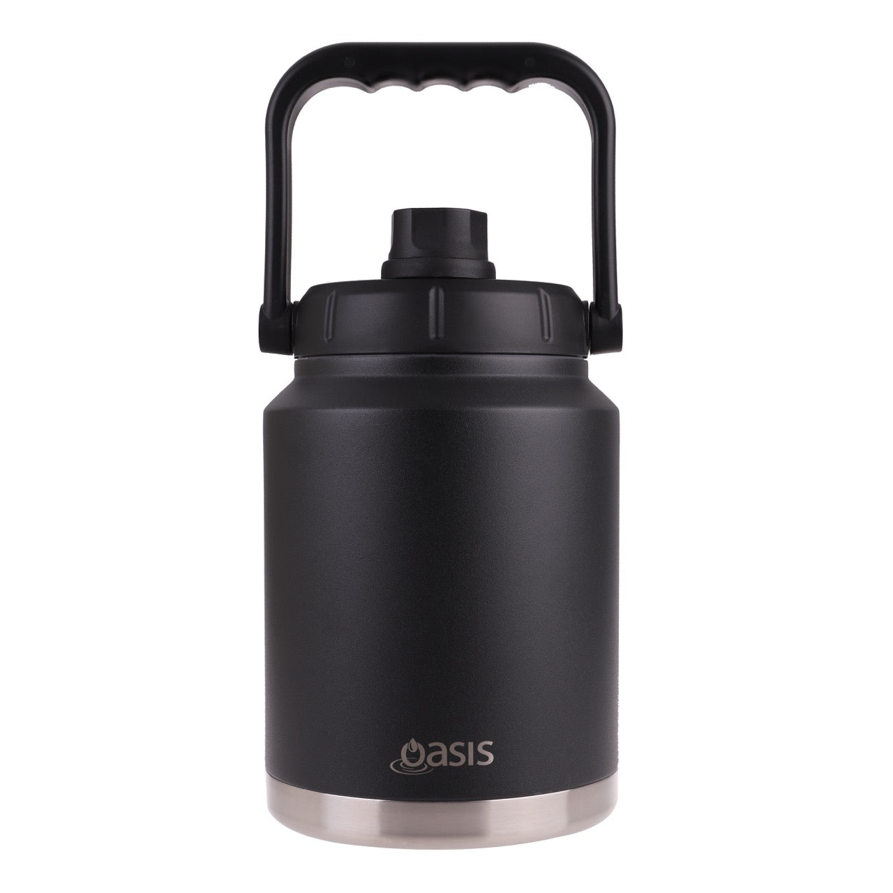 Oasis Stainless Steel Jug with Carry Handle 2.1L - Black