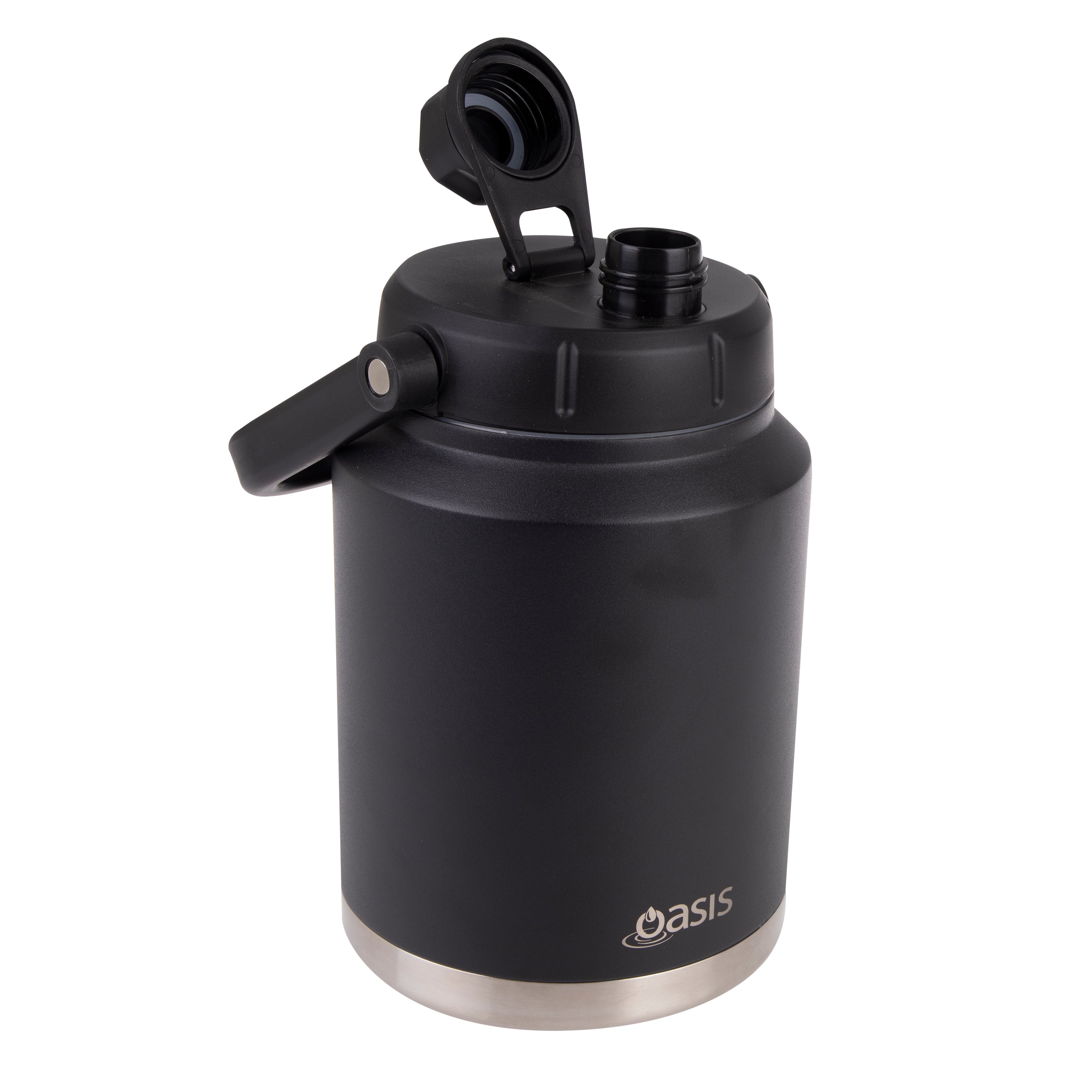 Oasis Stainless Steel Jug with Carry Handle 2.1L - Black