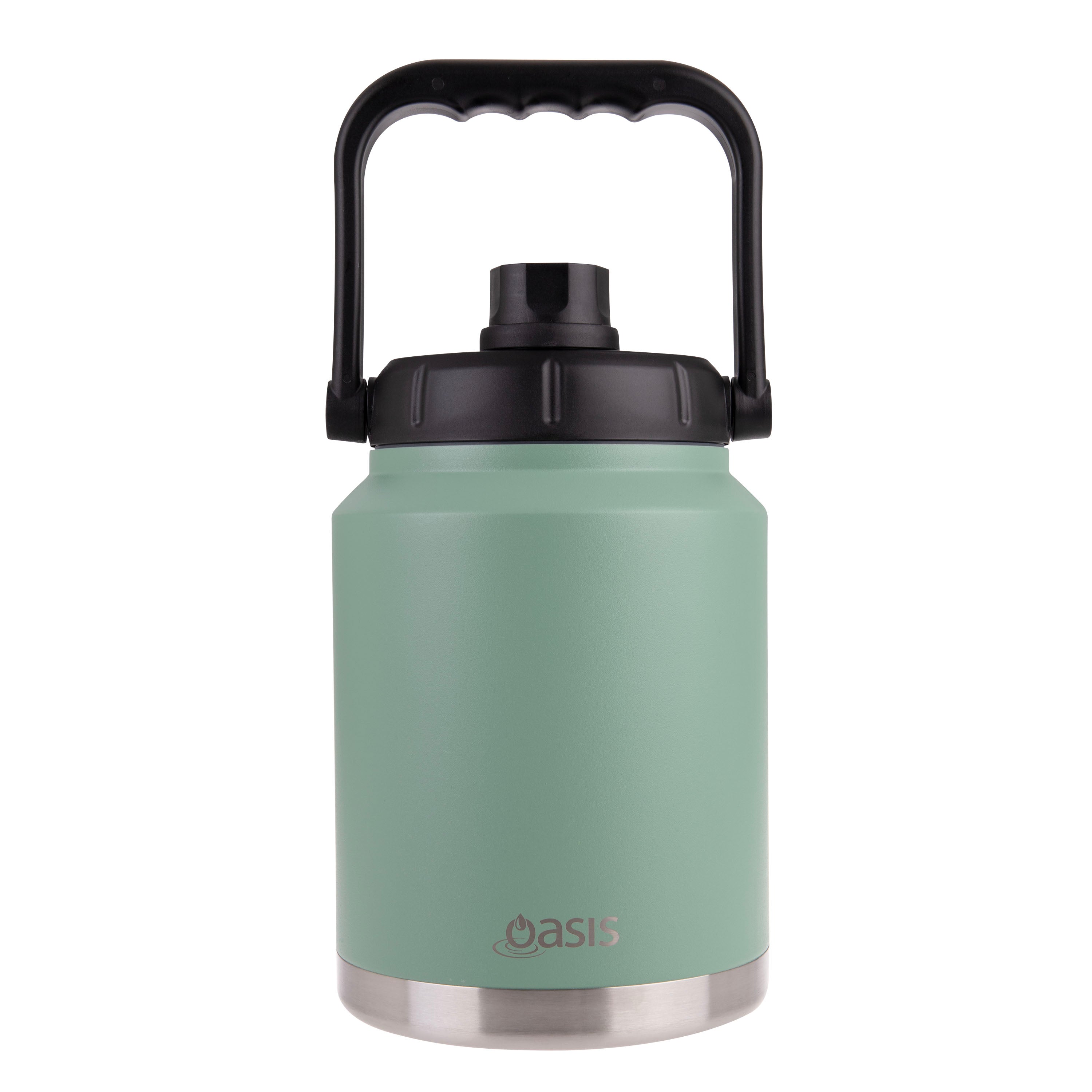 Oasis Stainless Steel Jug with Carry Handle 2.1L - Sage Green