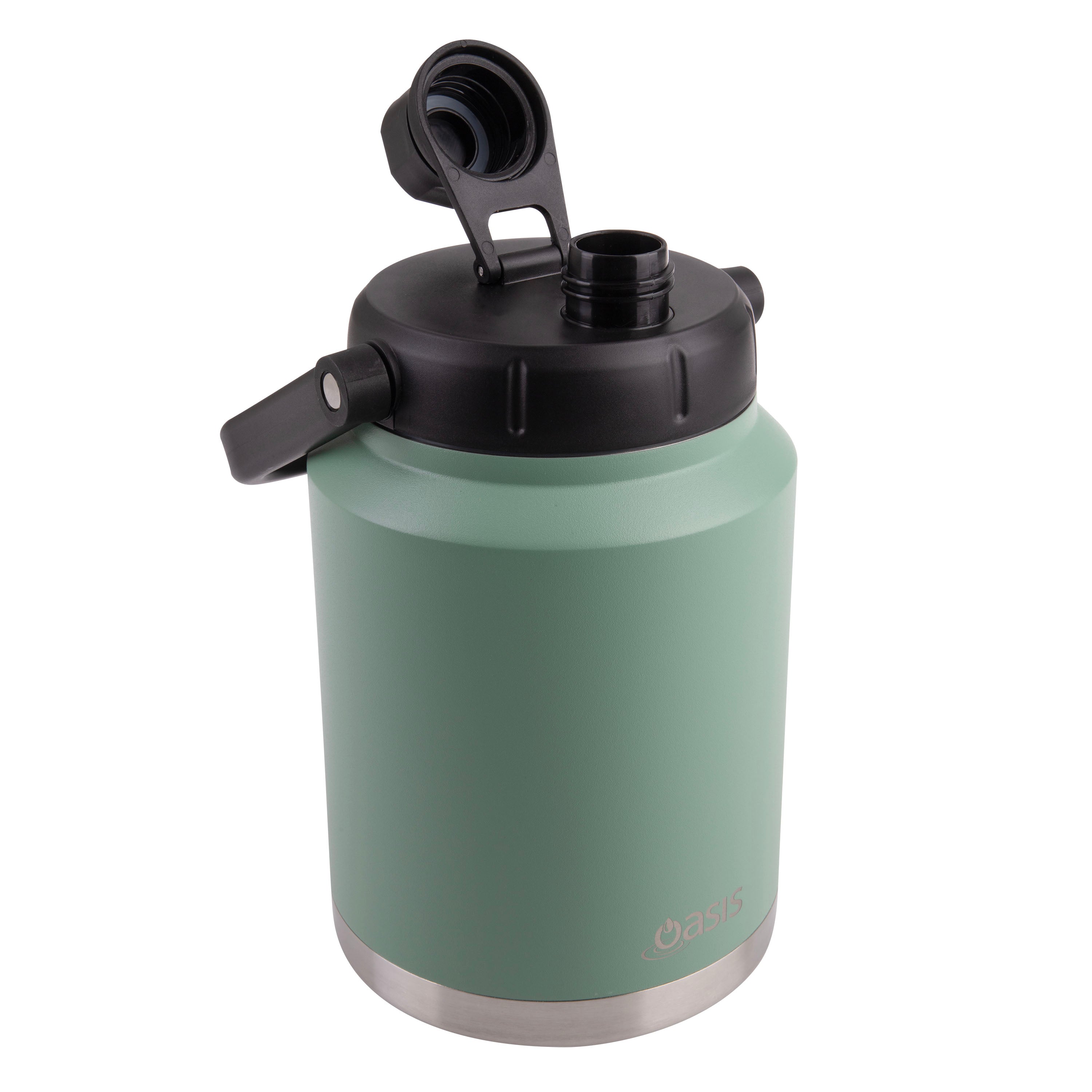 Oasis Stainless Steel Jug with Carry Handle 2.1L - Sage Green