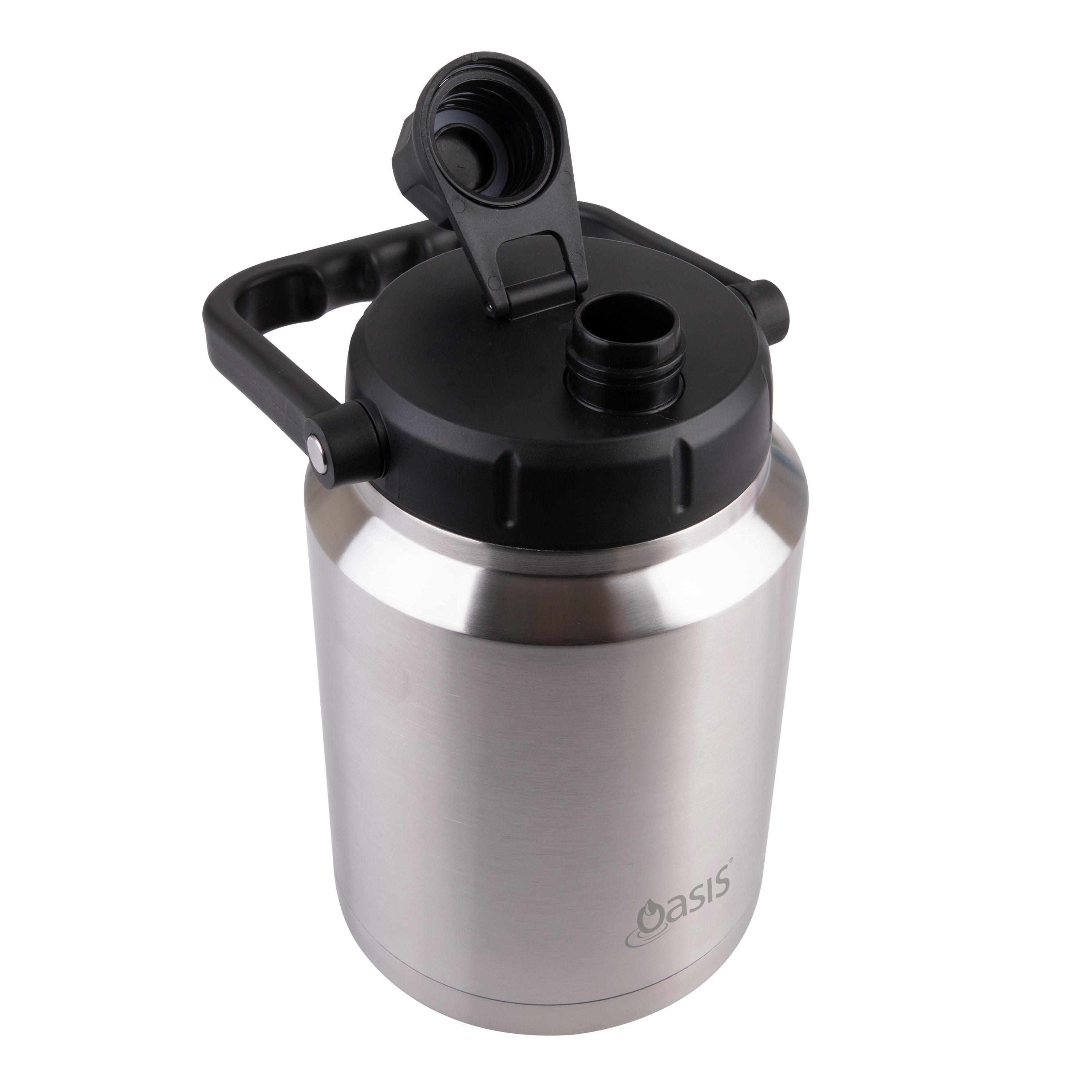 Oasis Stainless Steel Jug with Carry Handle 2.1L - Silver