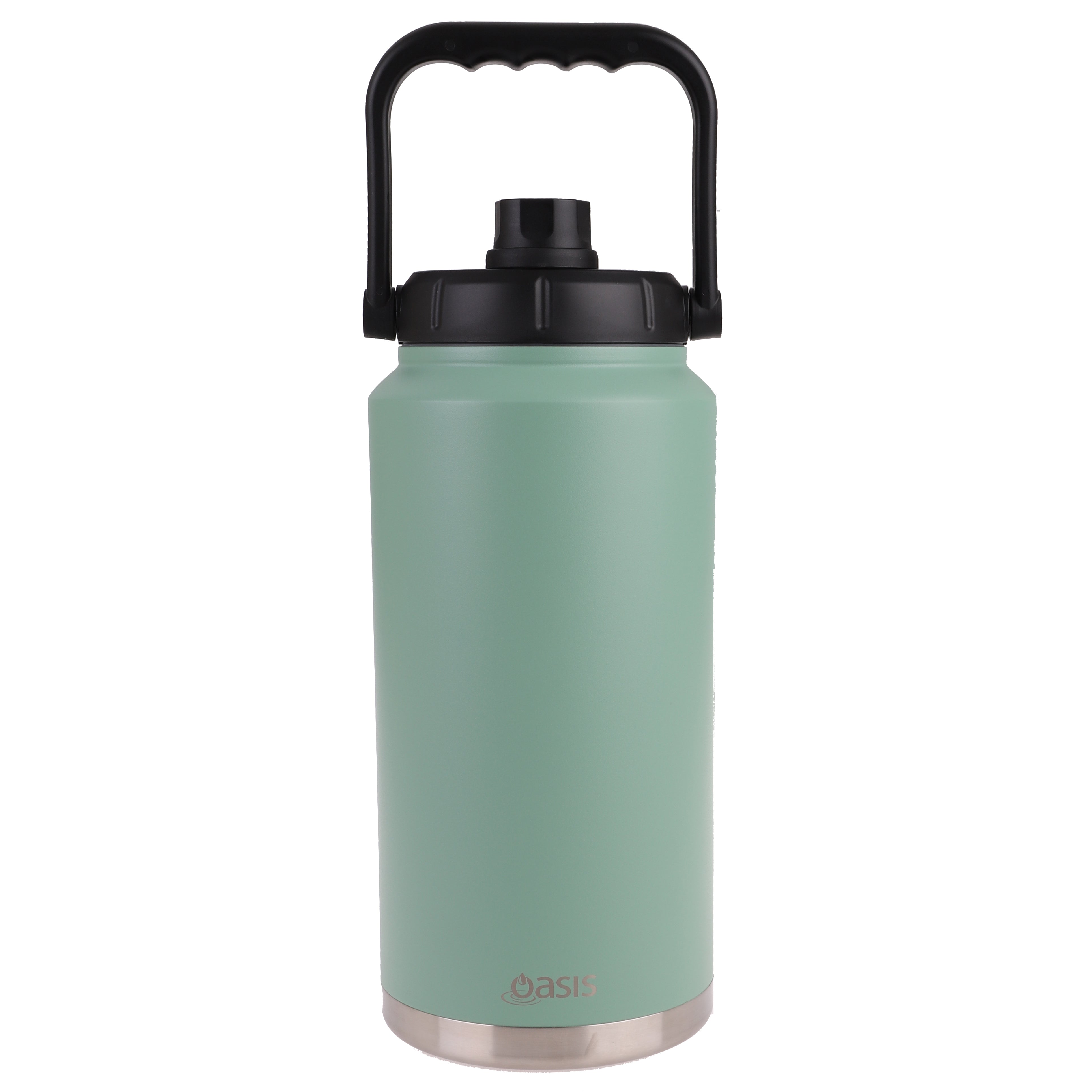 Oasis Stainless Steel Jug with Carry Handle 3.8L - Sage Green