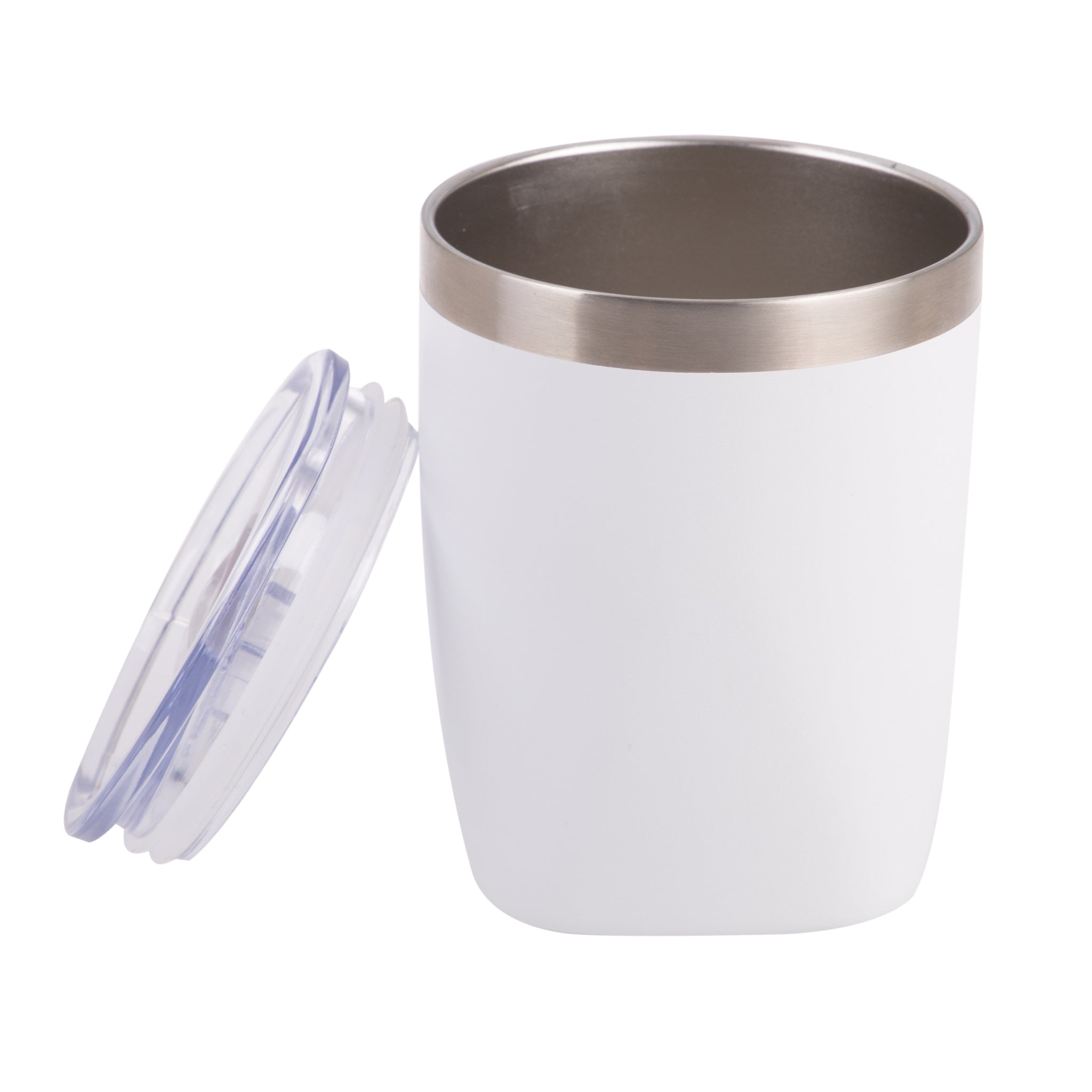 Oasis Stainless Steel Double Wall Tumbler "Old Fashion" 300ml - White