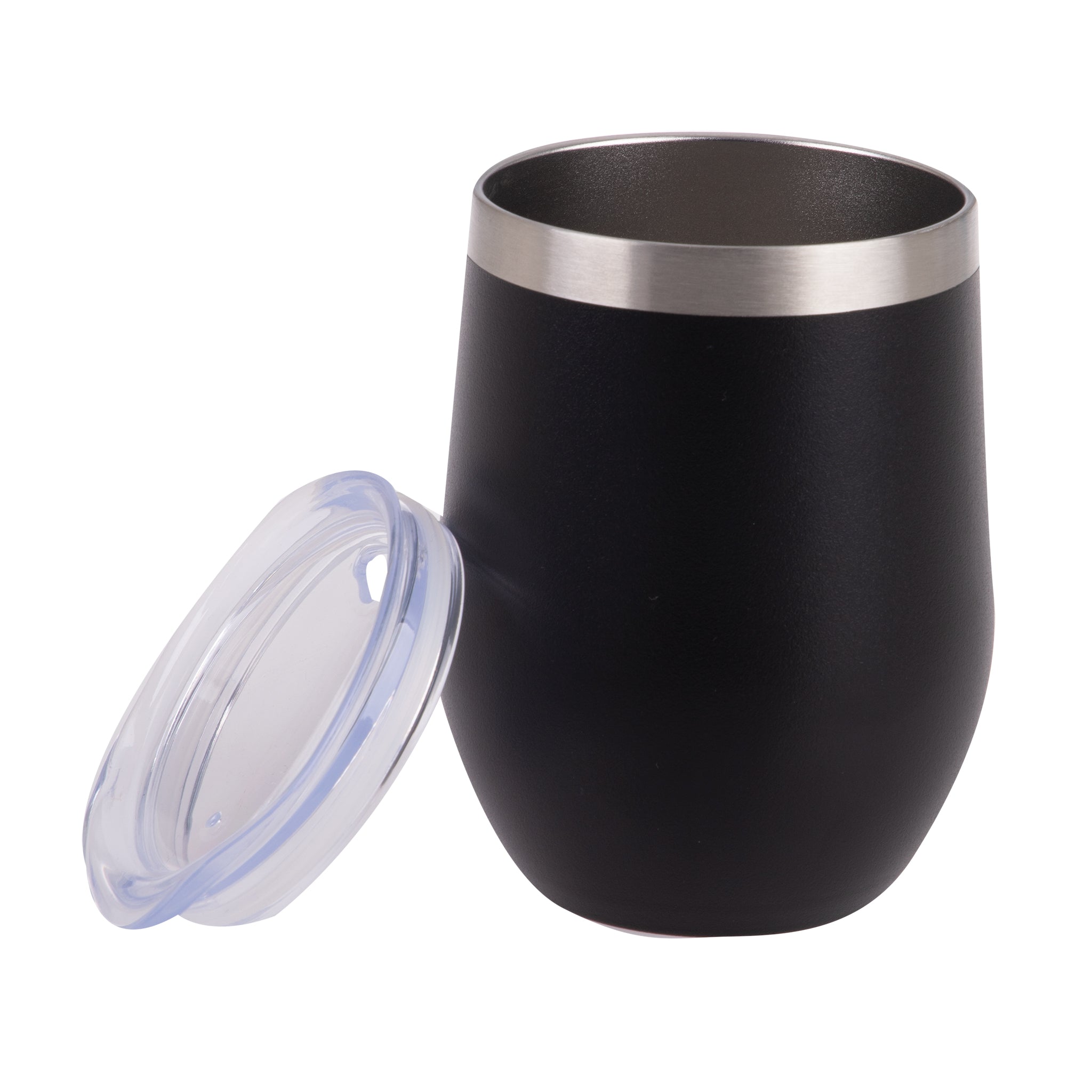 Oasis Stainless Steel Double Wall Wine Tumbler 330ml - Onyx