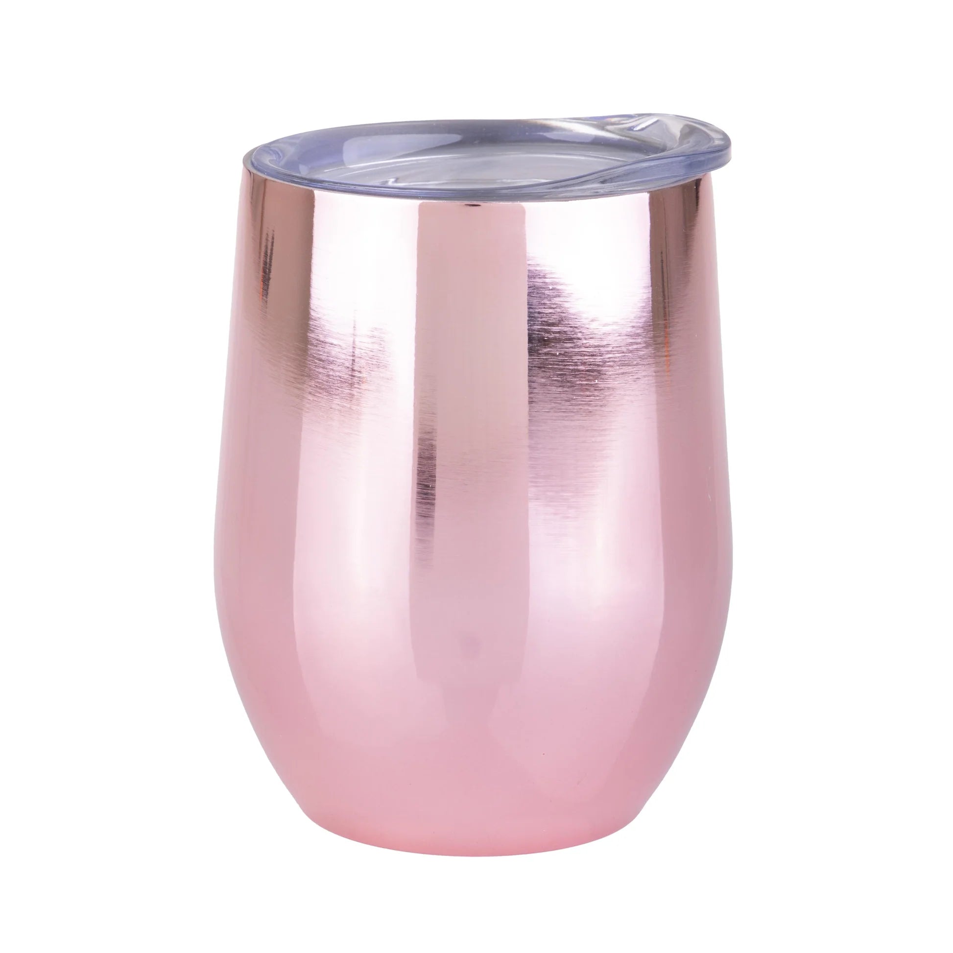 Oasis Stainless Steel Double Wall Wine Tumbler 330ml - Mirror Rose Gold