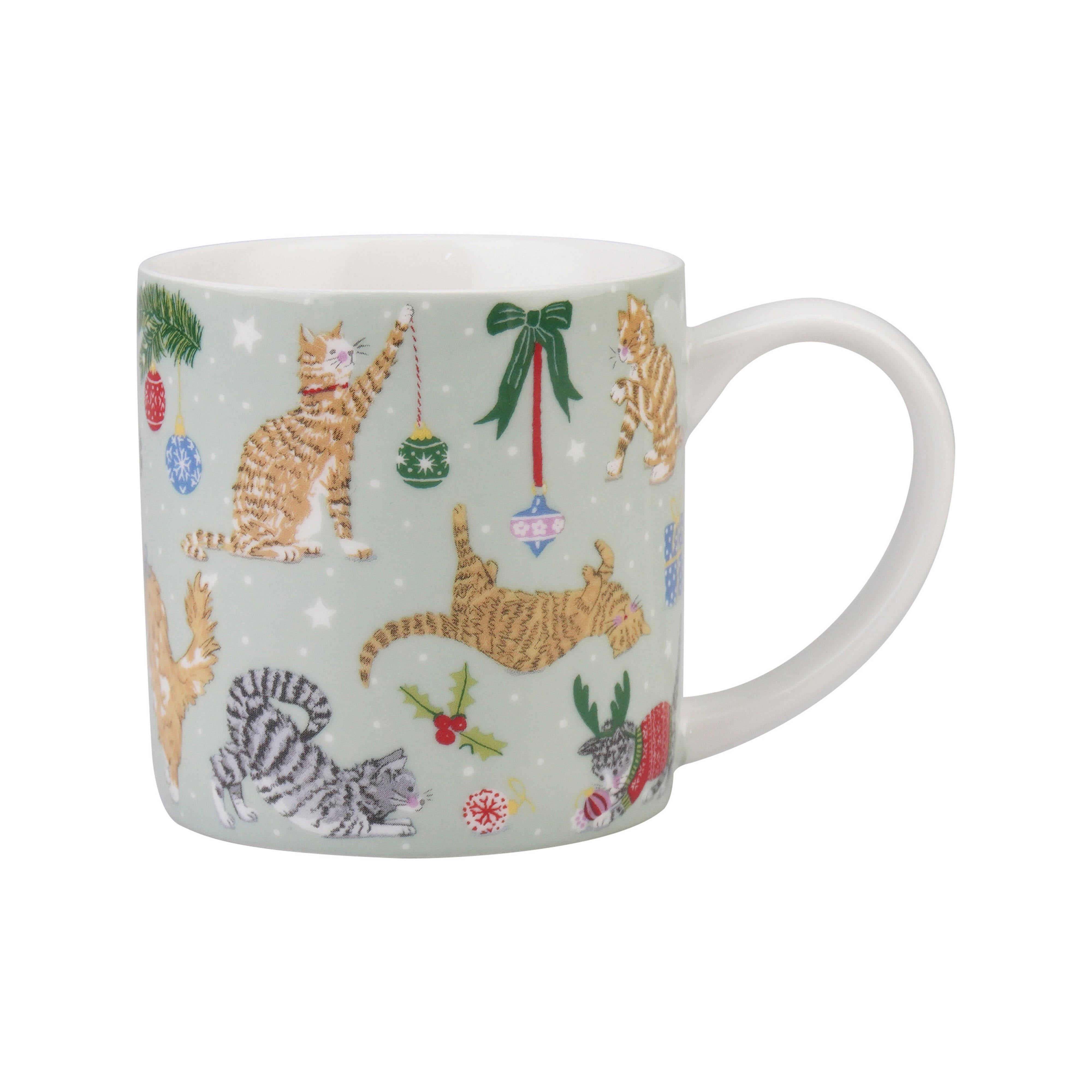Ulster Weavers Christmas Cats New Bone China Mug