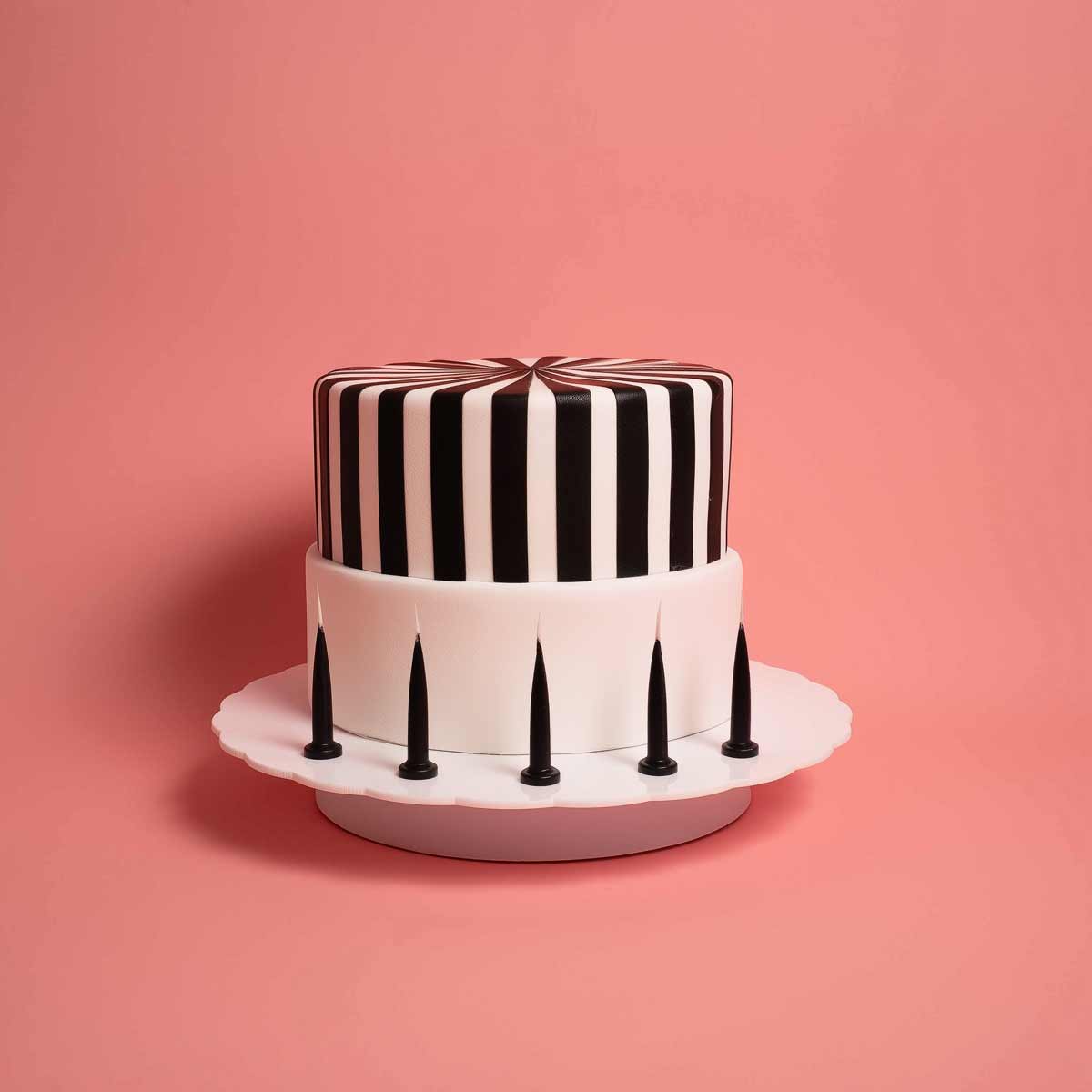 Cake & Candle Bullet Candles Black 144 Pack