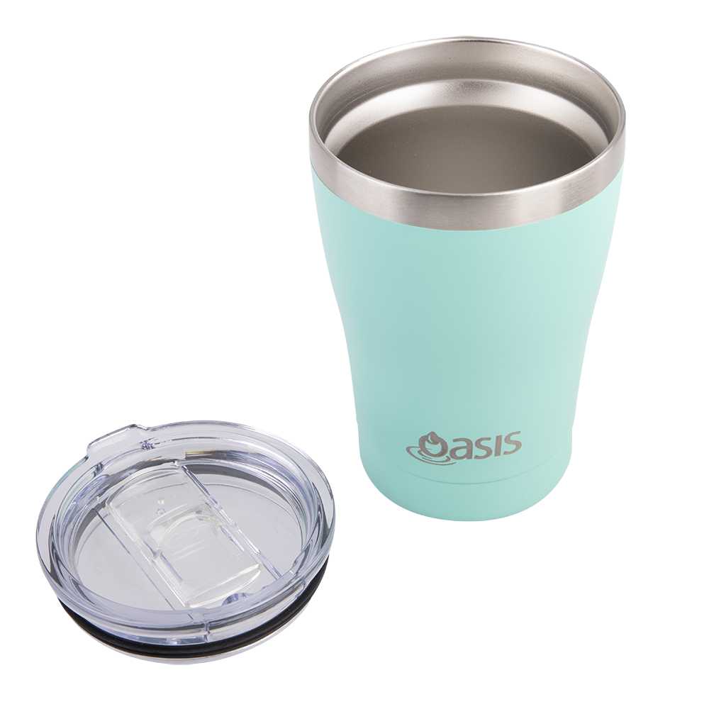 Oasis Stainless Steel Double Wall Insulated Travel Cup 350ml - Mint