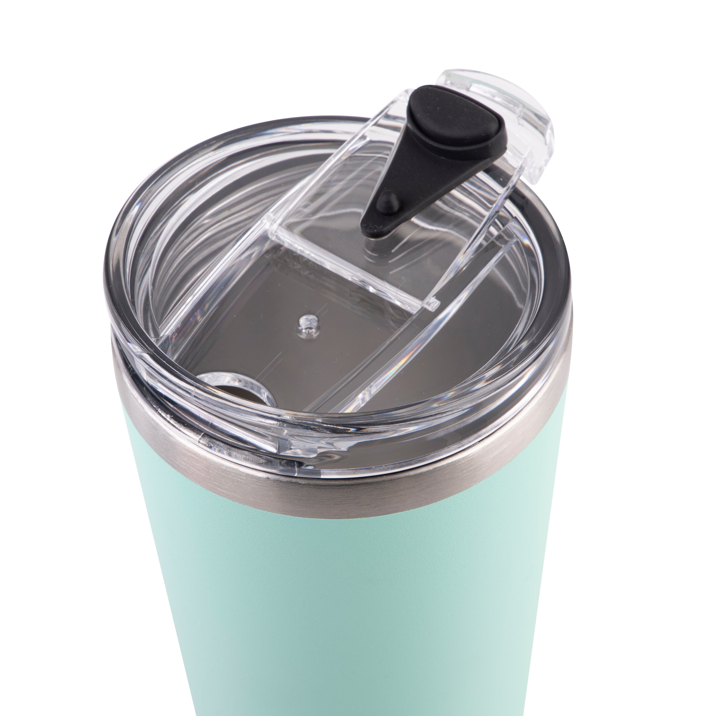 Oasis Stainless Steel Double Wall Travel Mug 480ml - Mint