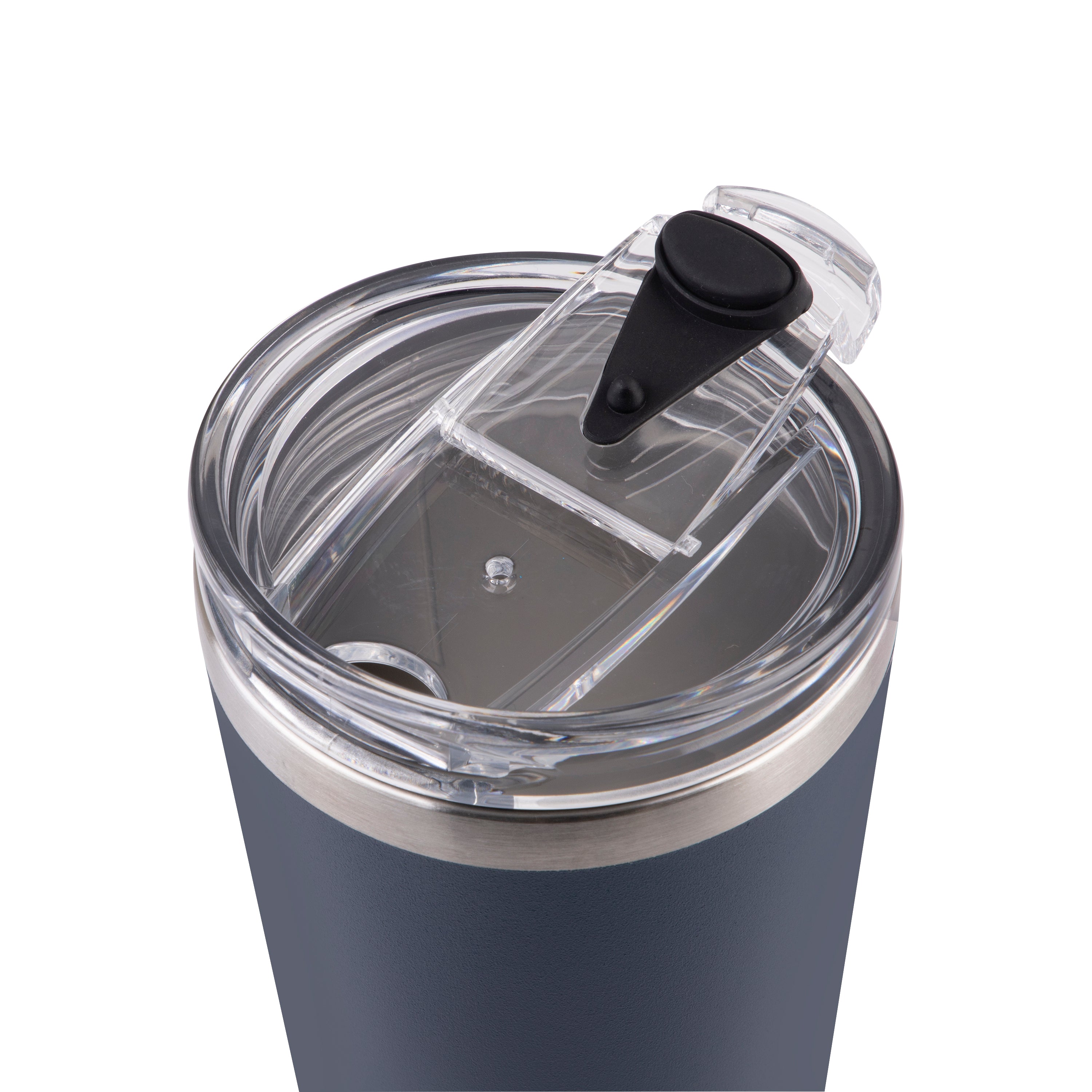 Oasis Stainless Steel Double Wall Travel Mug 480ml - Navy