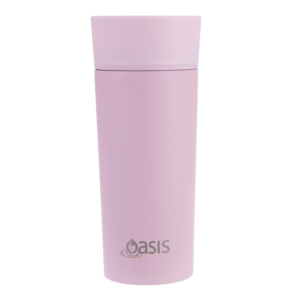 Oasis Stainless Steel Double Wall Travel Mug 360ml - Blush