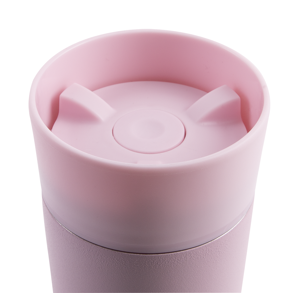 Oasis Stainless Steel Double Wall Travel Mug 360ml - Blush