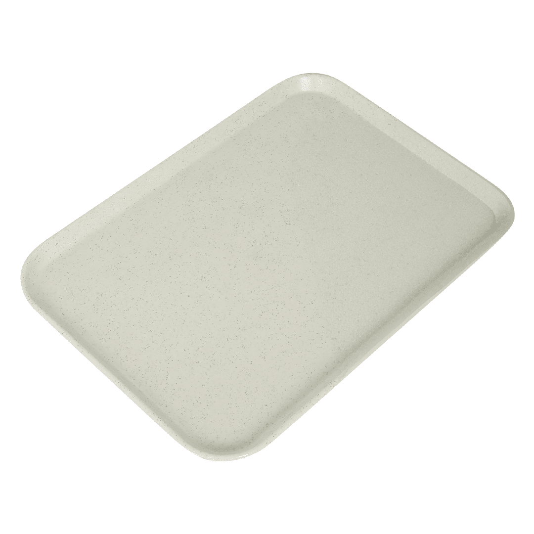 KH Healthcare Tray 560 x 405mm White Speckled Fibreglass