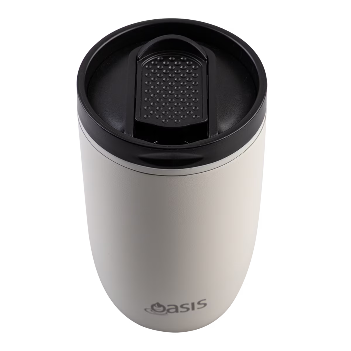Oasis Stainless Steel Double Wall Travel Cup with Leak-Proof Slide Action Lid 300ml - Alabaster
