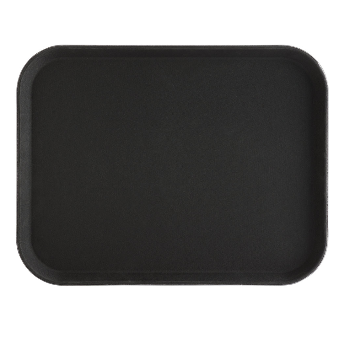 KH Classik Chef Tray Rubber Non Slip Rectangular 350 x 450mm Black