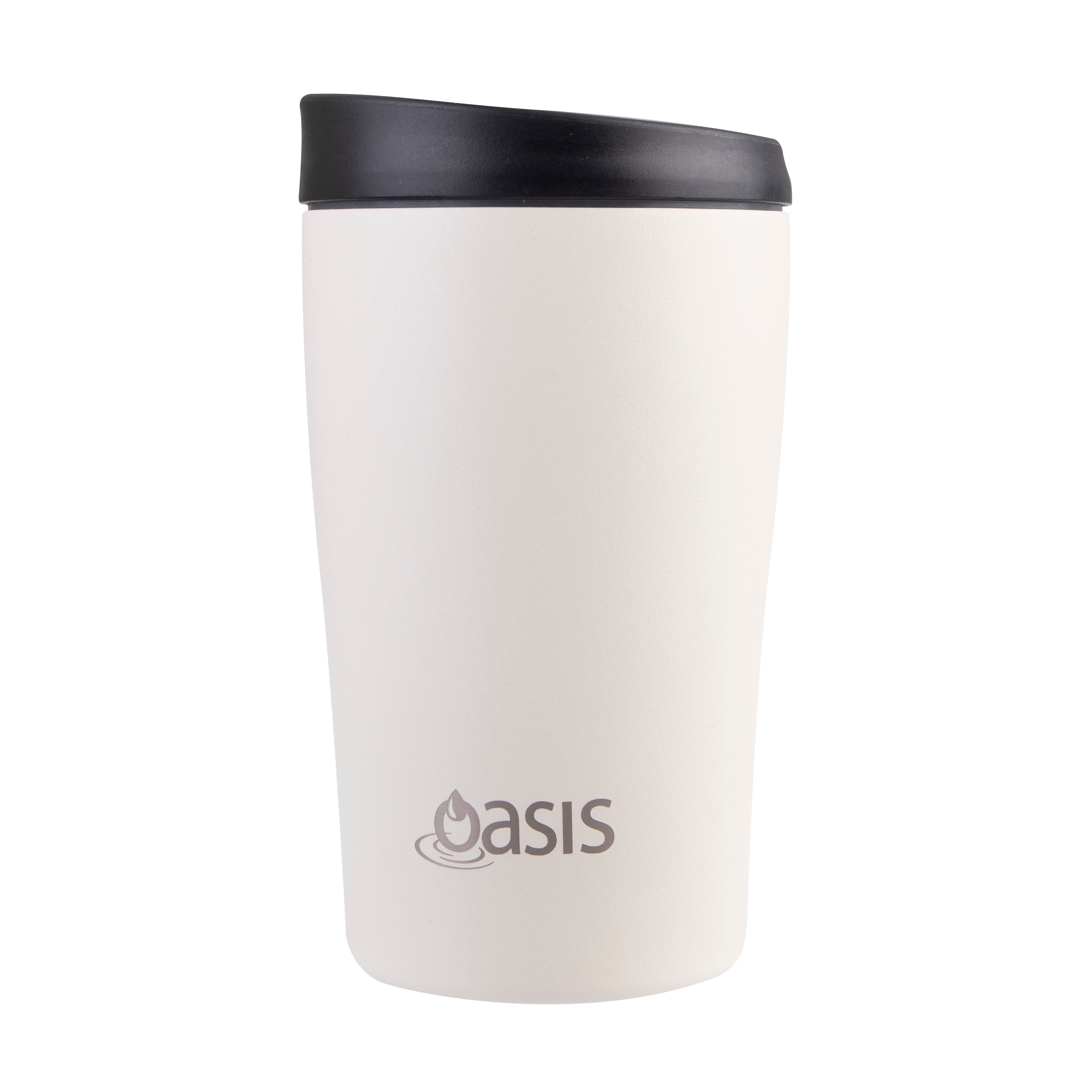 Oasis Stainless Steel Double Wall Travel Cup 380ml - Alabaster