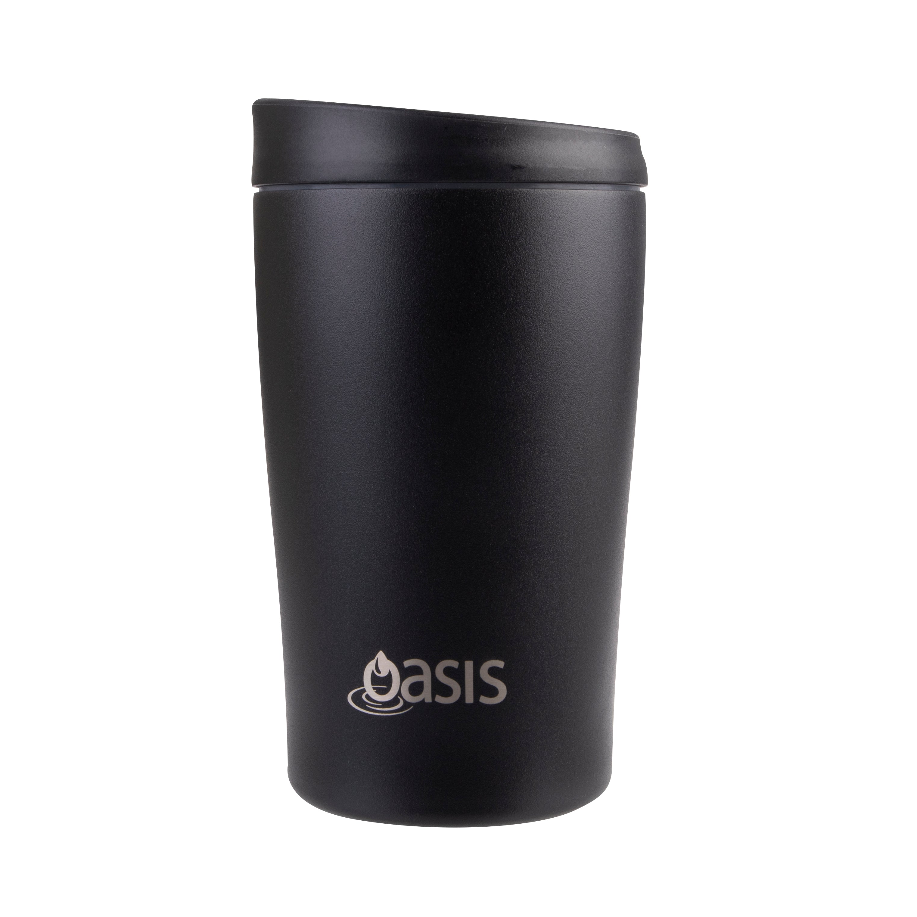 Oasis Stainless Steel Double Wall Travel Cup 380ml - Black