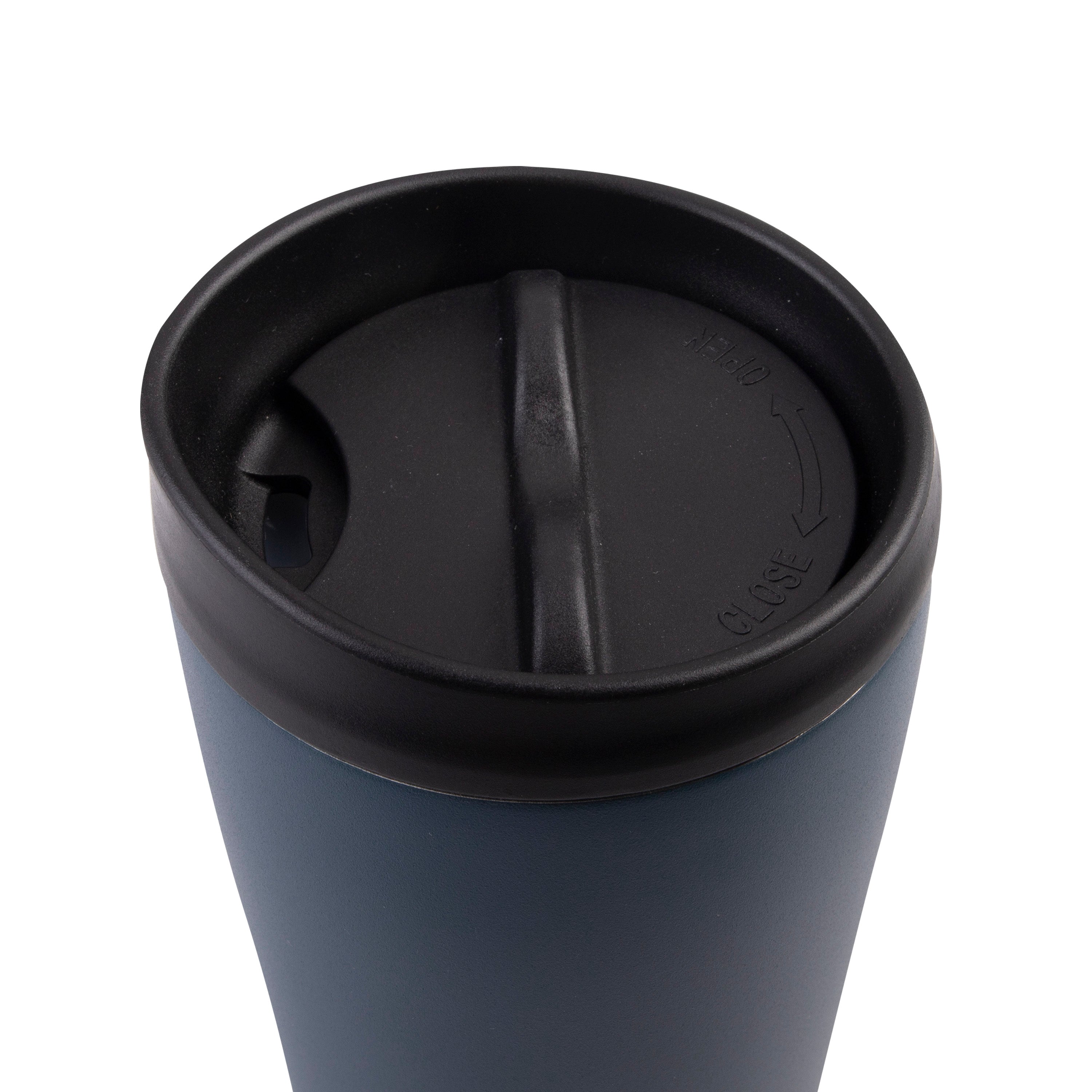 Oasis Stainless Steel Double Wall Travel Cup 380ml - Navy