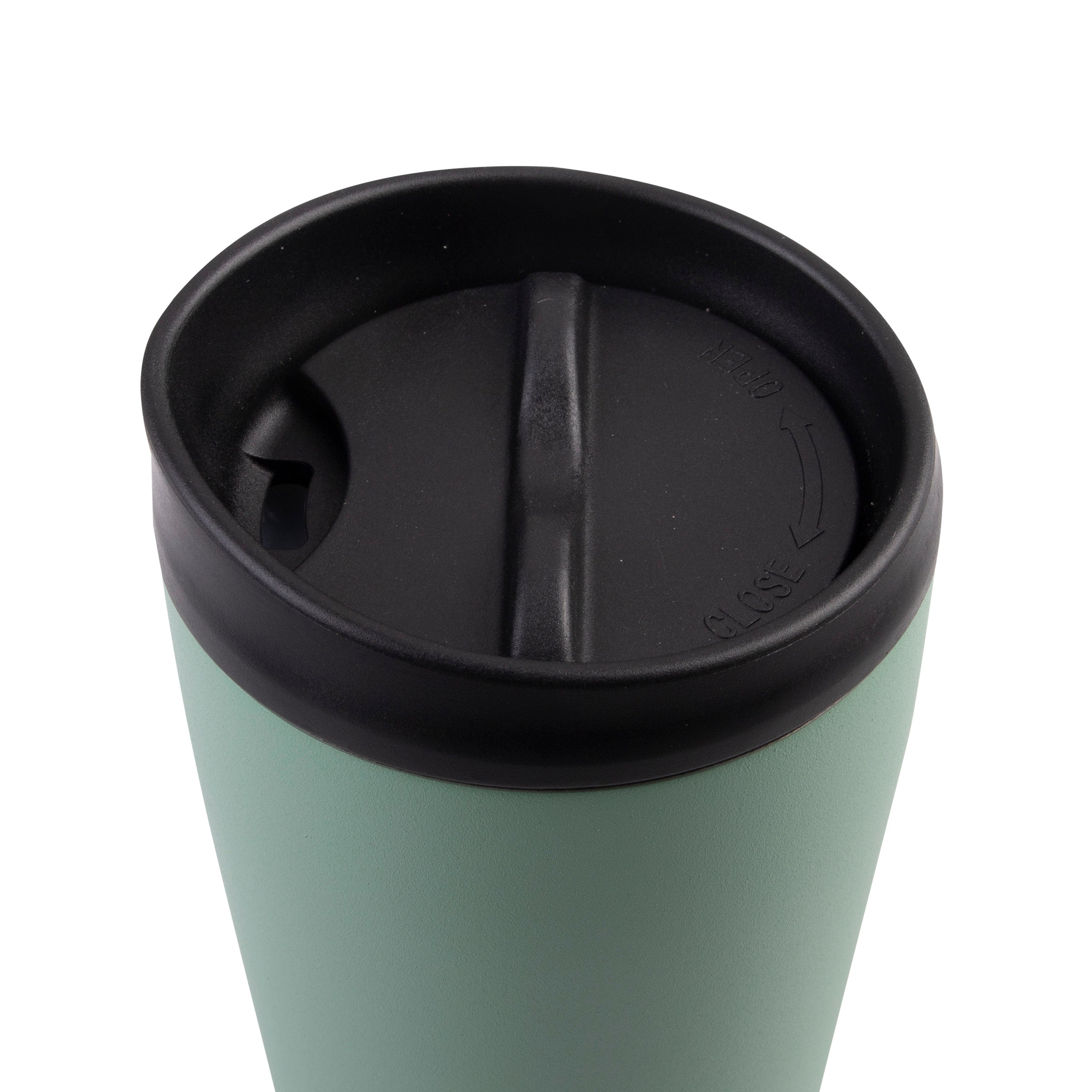 Oasis Stainless Steel Double Wall Travel Cup 380ml - Sage Green