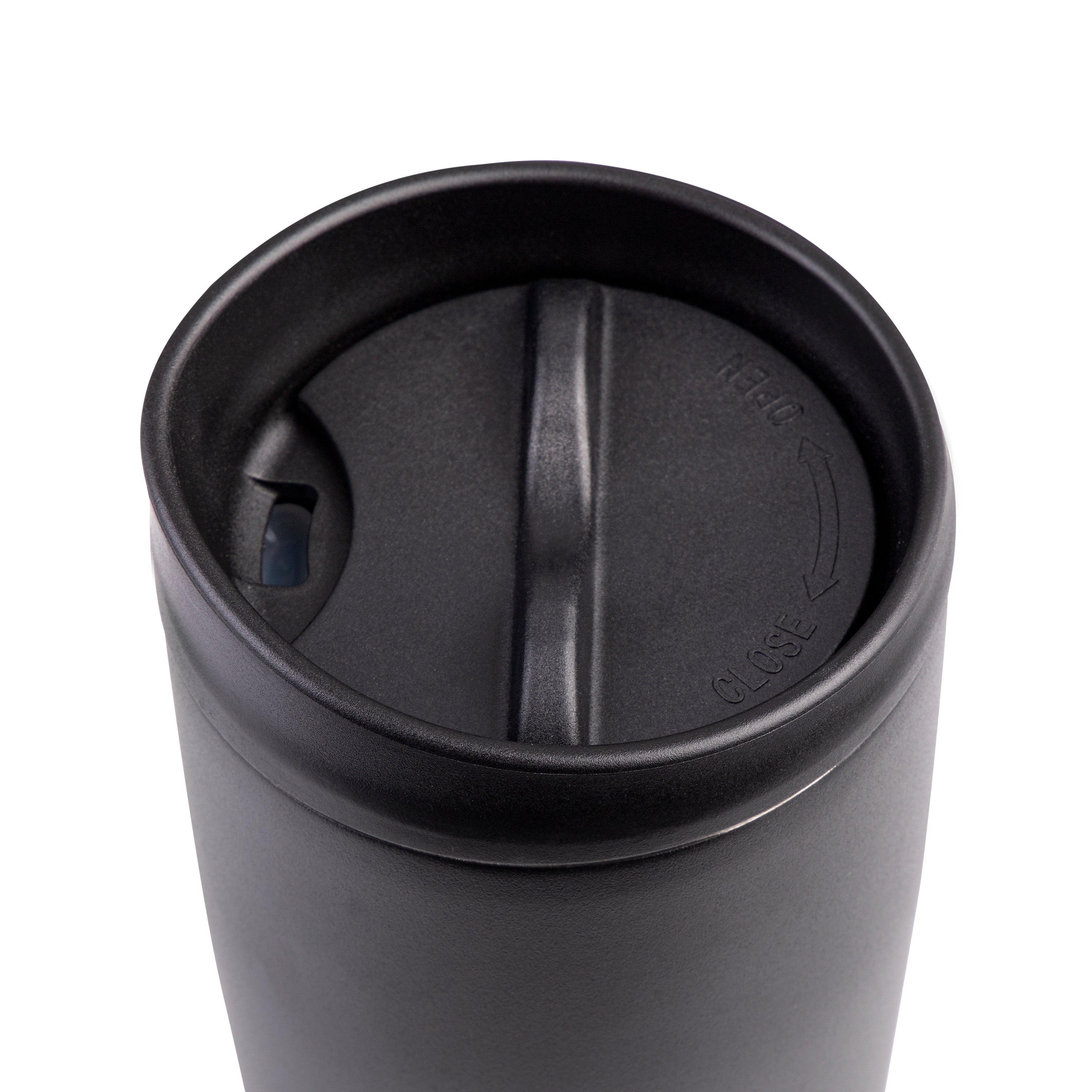 Oasis Stainless Steel Double Wall Travel Mug 600ml - Black