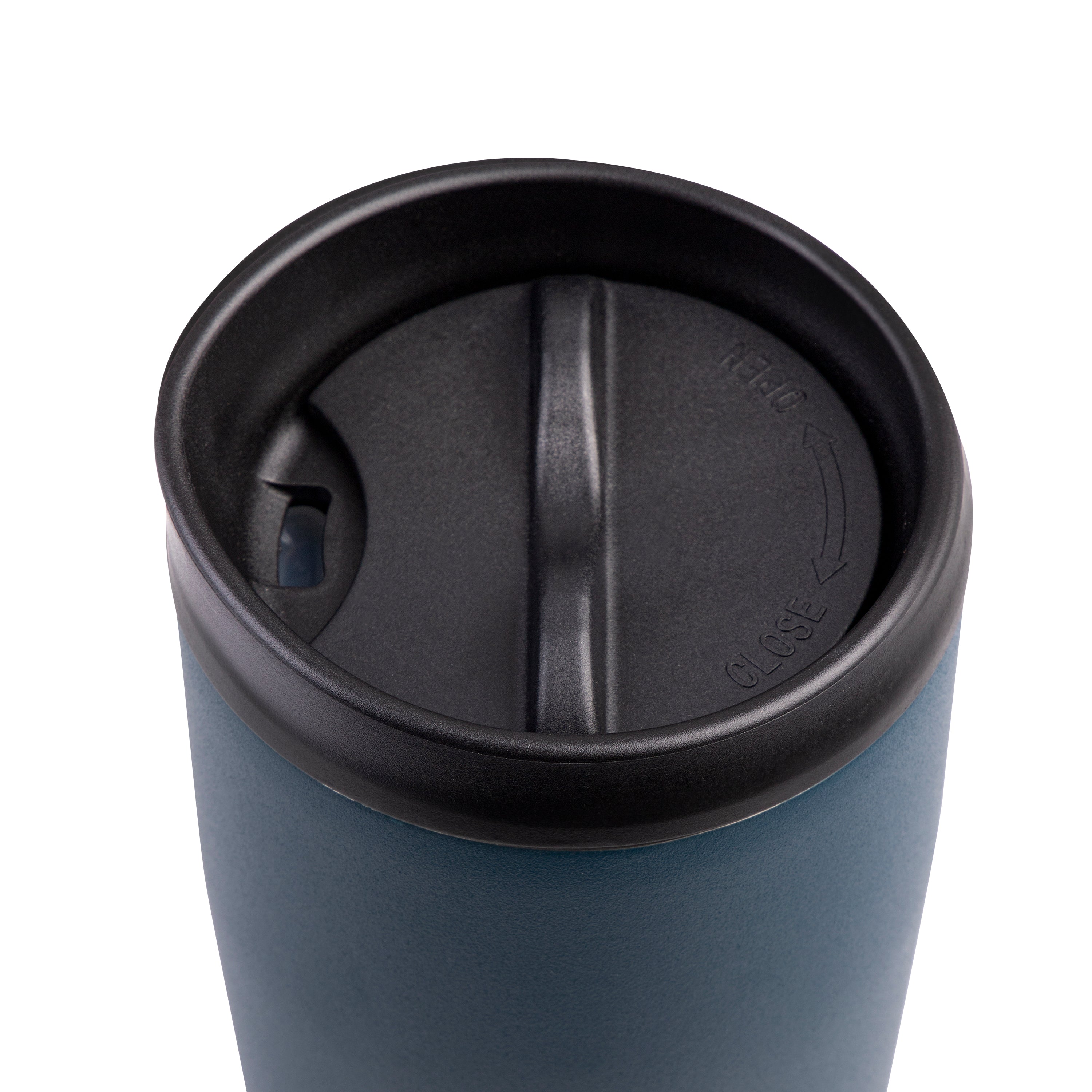 Oasis Stainless Steel Double Wall Travel Mug 600ml - Navy