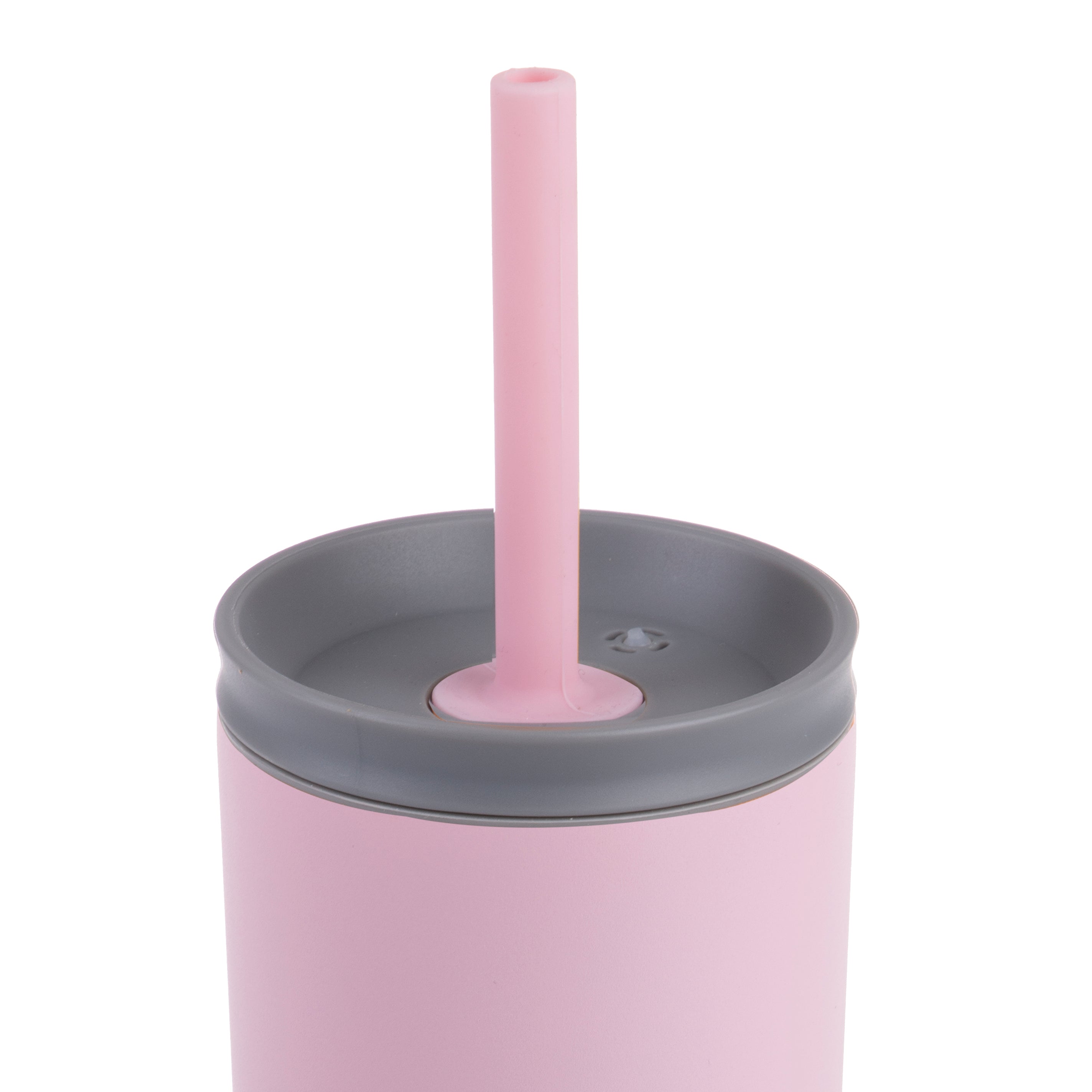 Oasis "Super Sipper" Double Wall Tumbler with Silicone Straw 600ml - Carnation
