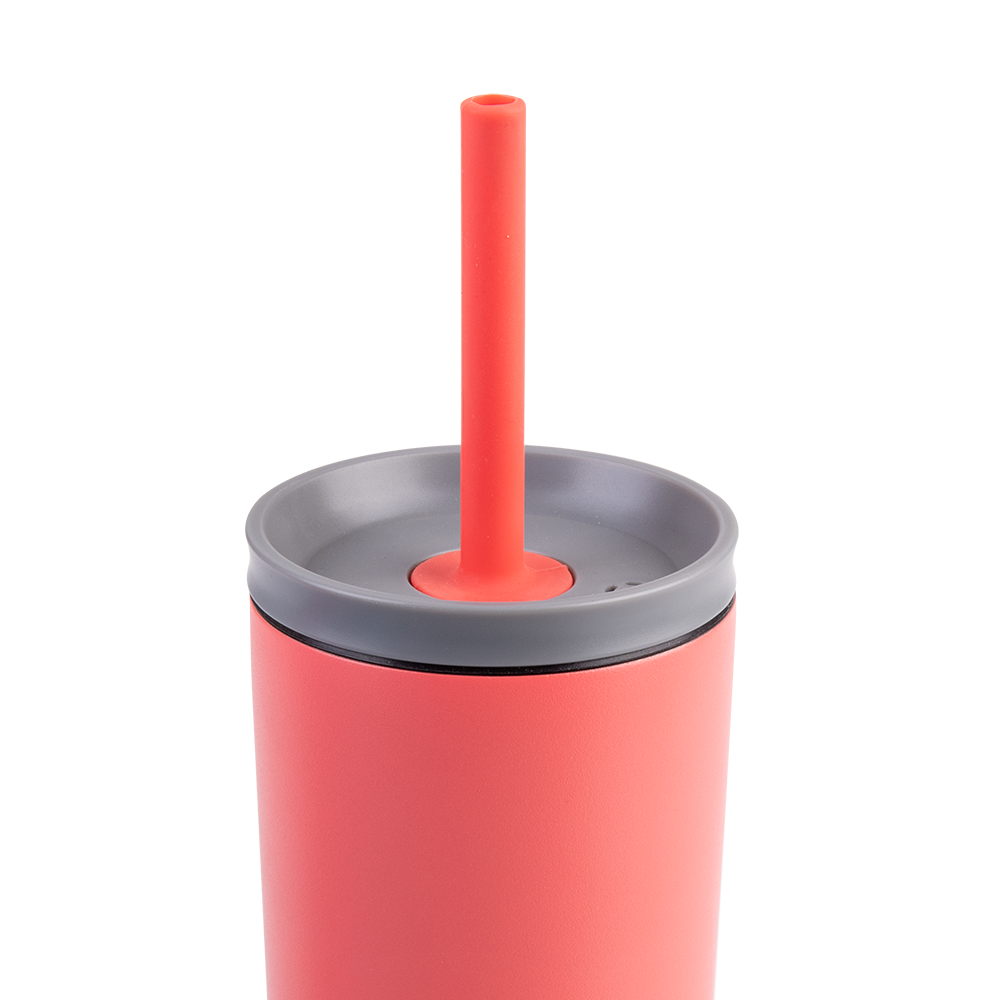 Oasis Silicone Head Straw Only for 8921 Super Sipper Stainless Steel Double Wall Insulated Tumbler 600ml - Coral