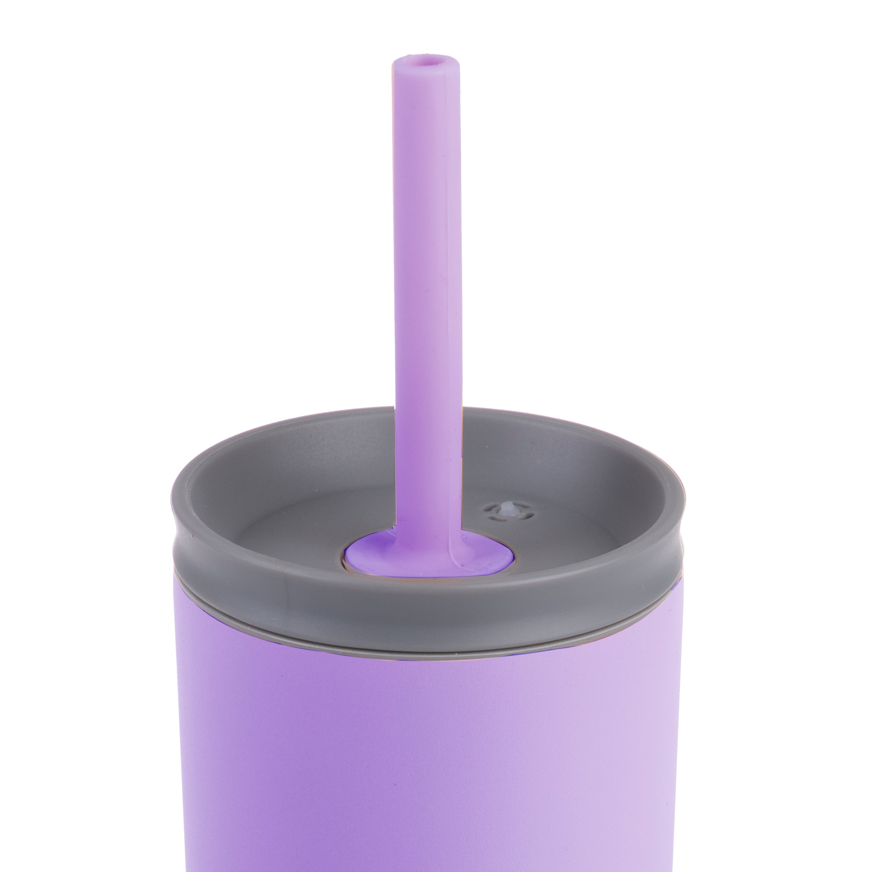 Oasis "Super Sipper" Double Wall Tumbler with Silicone Straw 600ml - Lavender
