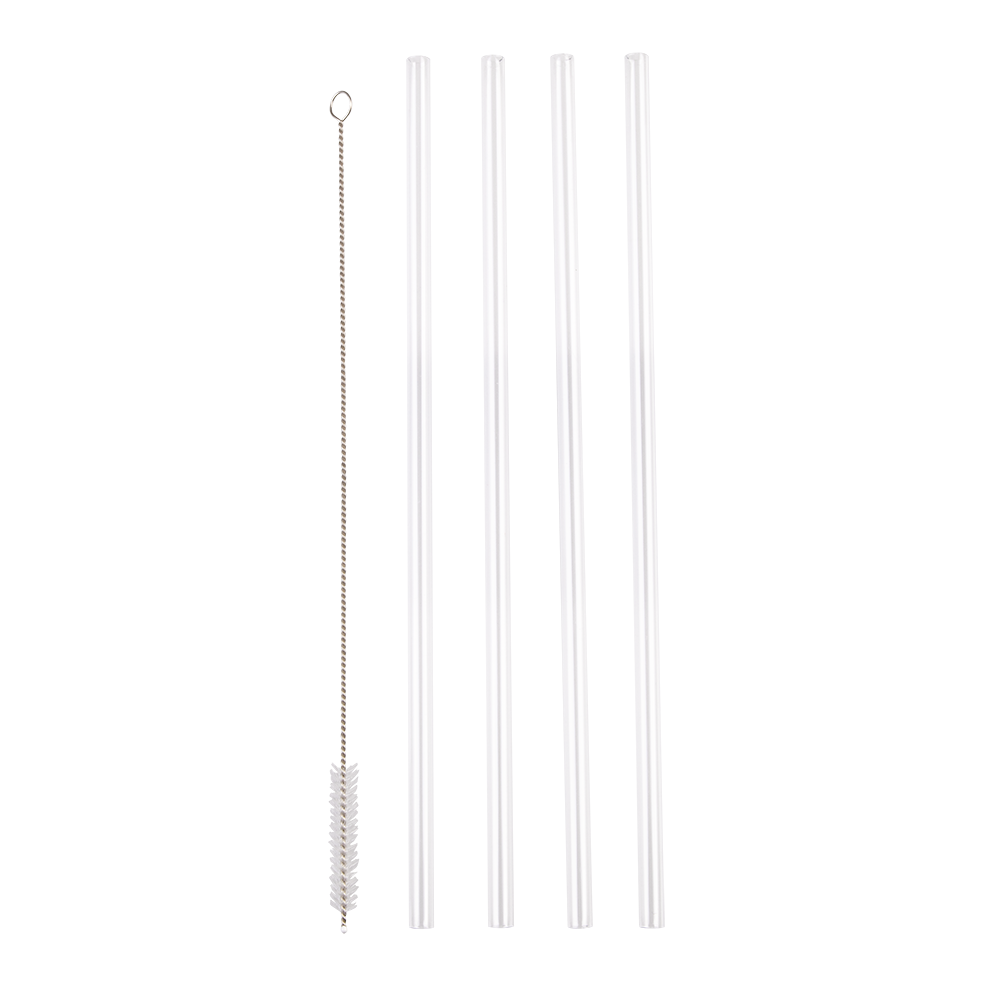 Oasis Travel Tumbler Straws Set 4 with Cleaning Brush