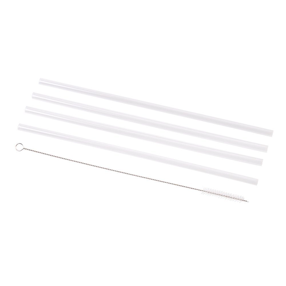 Oasis Travel Tumbler Straws Set 4 with Cleaning Brush