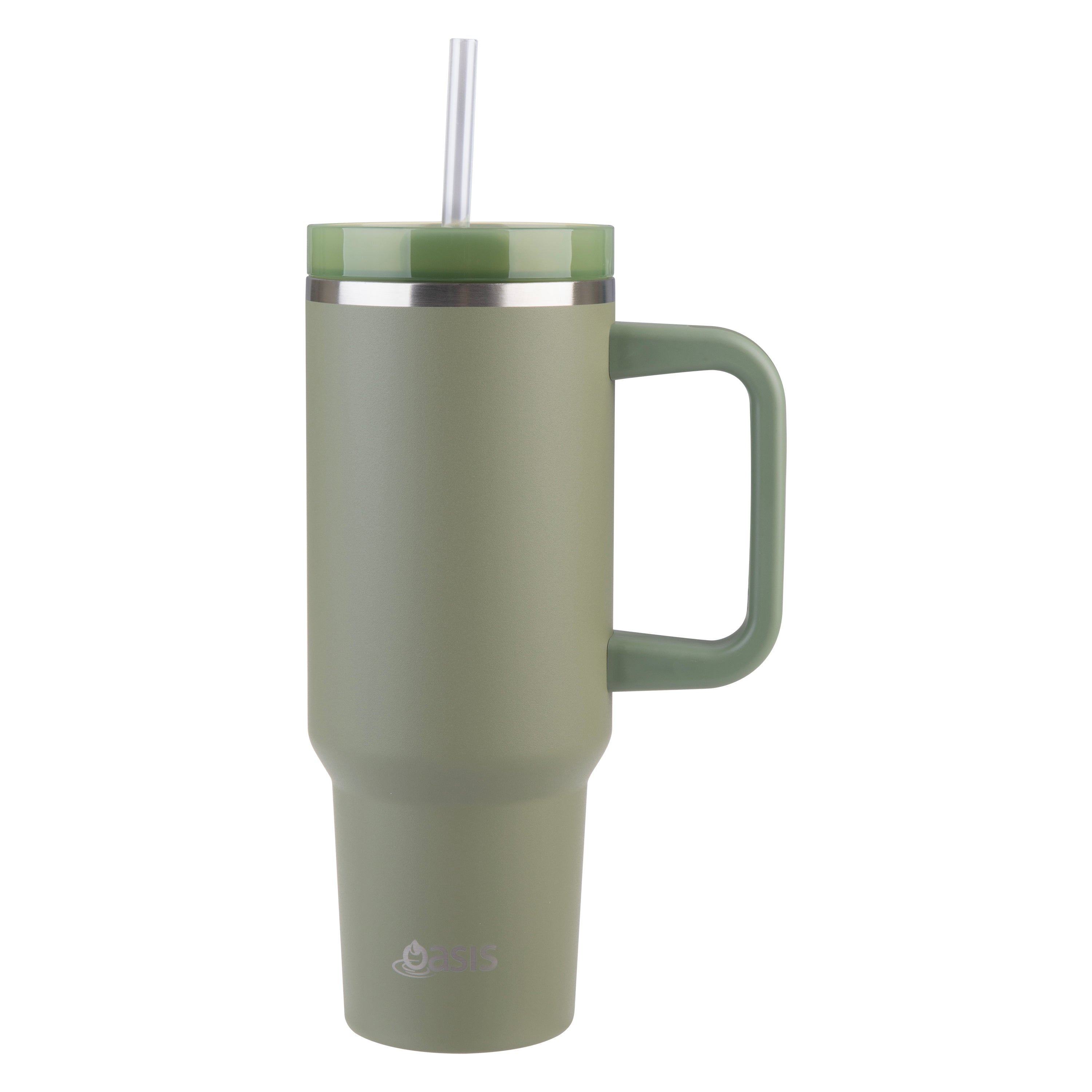 Oasis Commuter Double Wall Travel Tumbler 1.2L - Olive Green