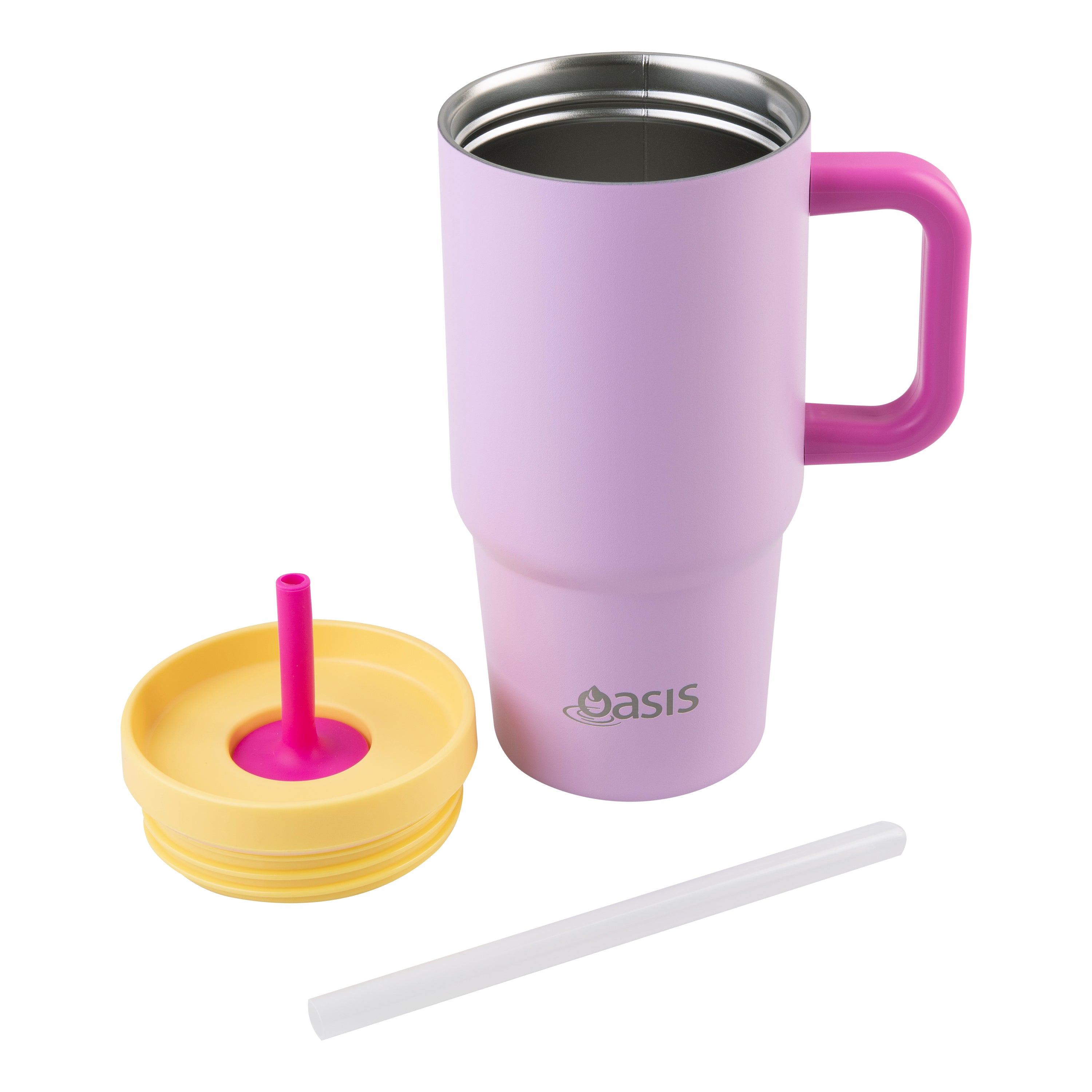 Oasis Jnr Commuter Double Wall Travel Tumbler 700ml - Bubblegum Pink