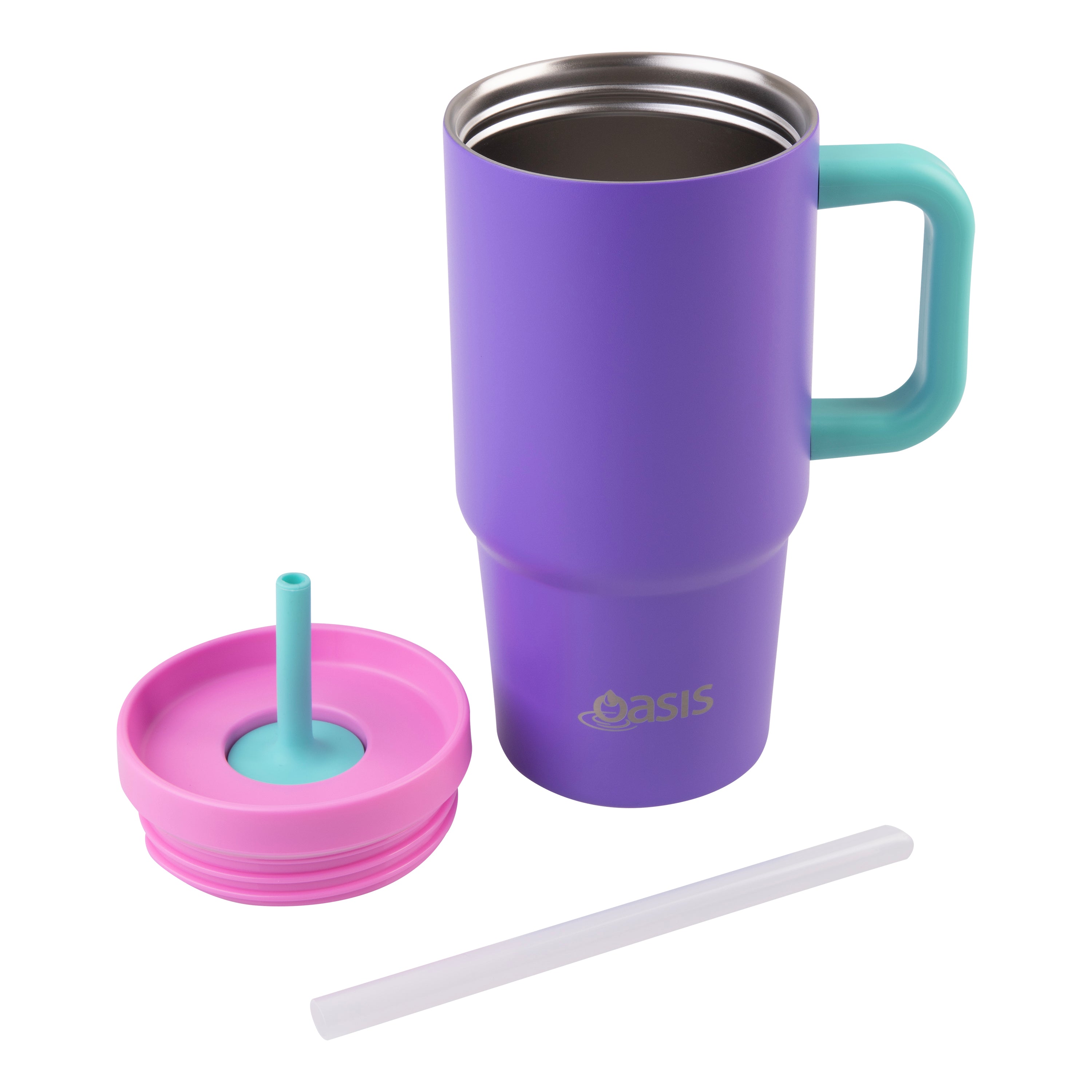 Oasis Jnr Commuter Double Wall Travel Tumbler 700ml - Mermaid Purple