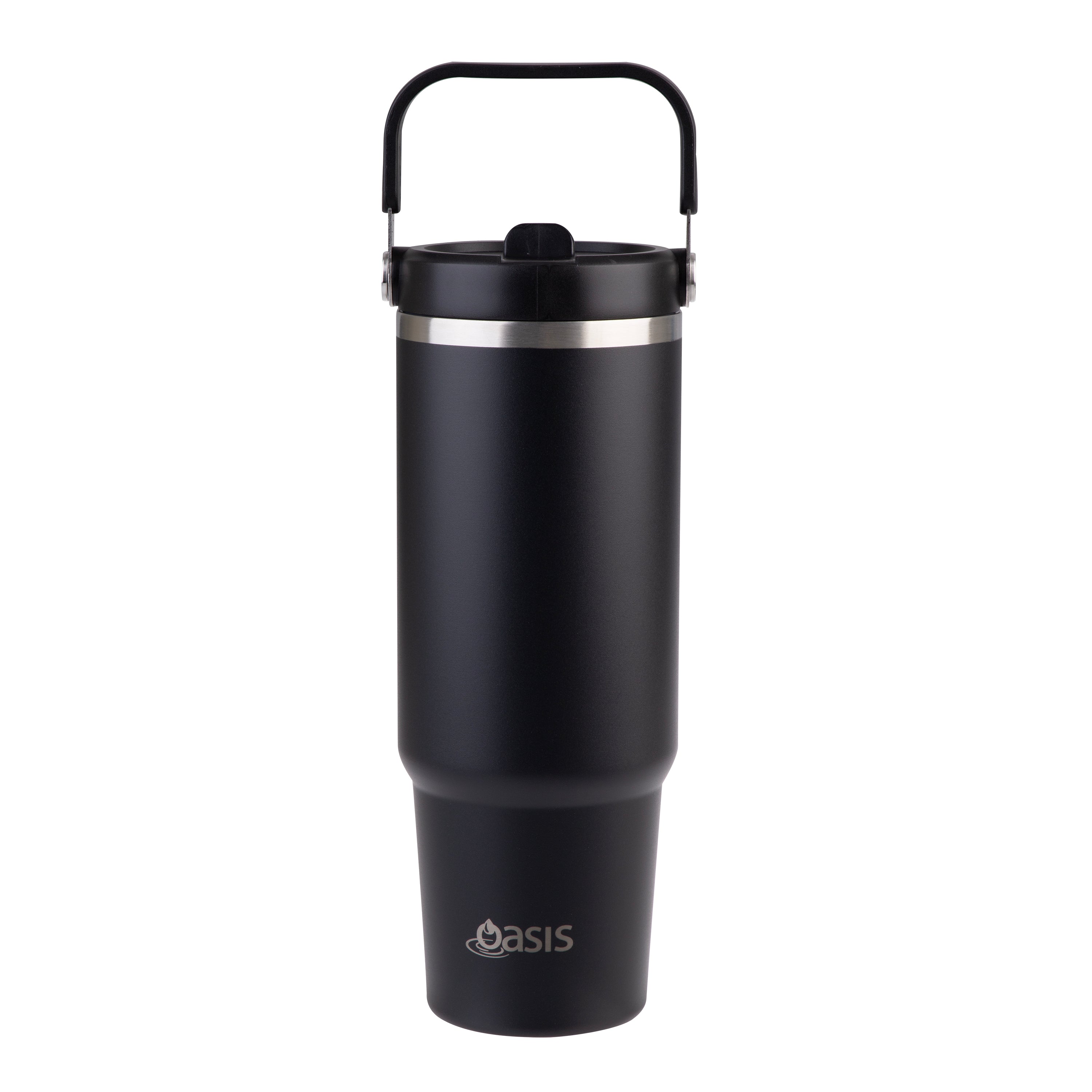 Oasis Stainless Steel Double Wall Carry Tumbler 900ml - Black
