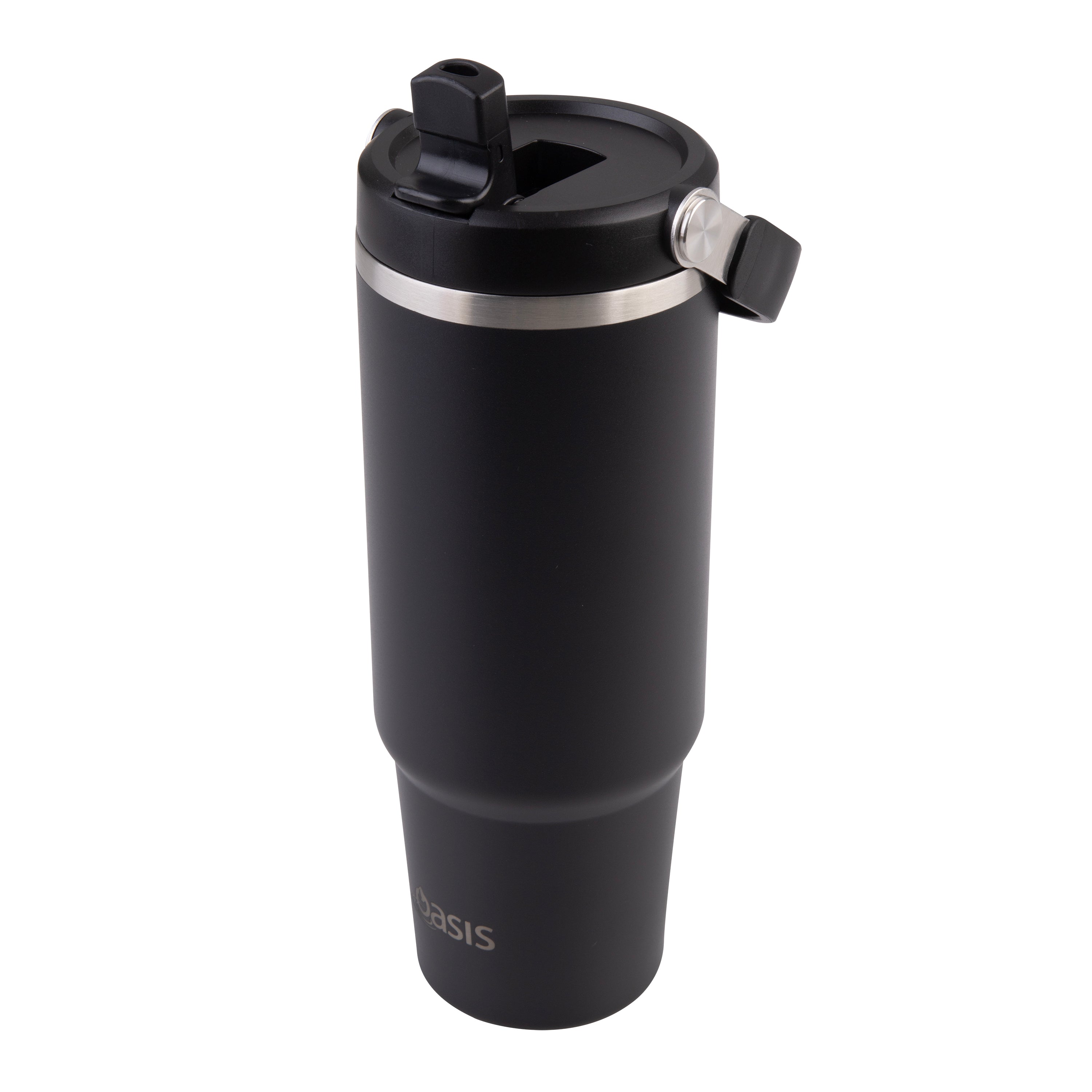 Oasis Stainless Steel Double Wall Carry Tumbler 900ml - Black