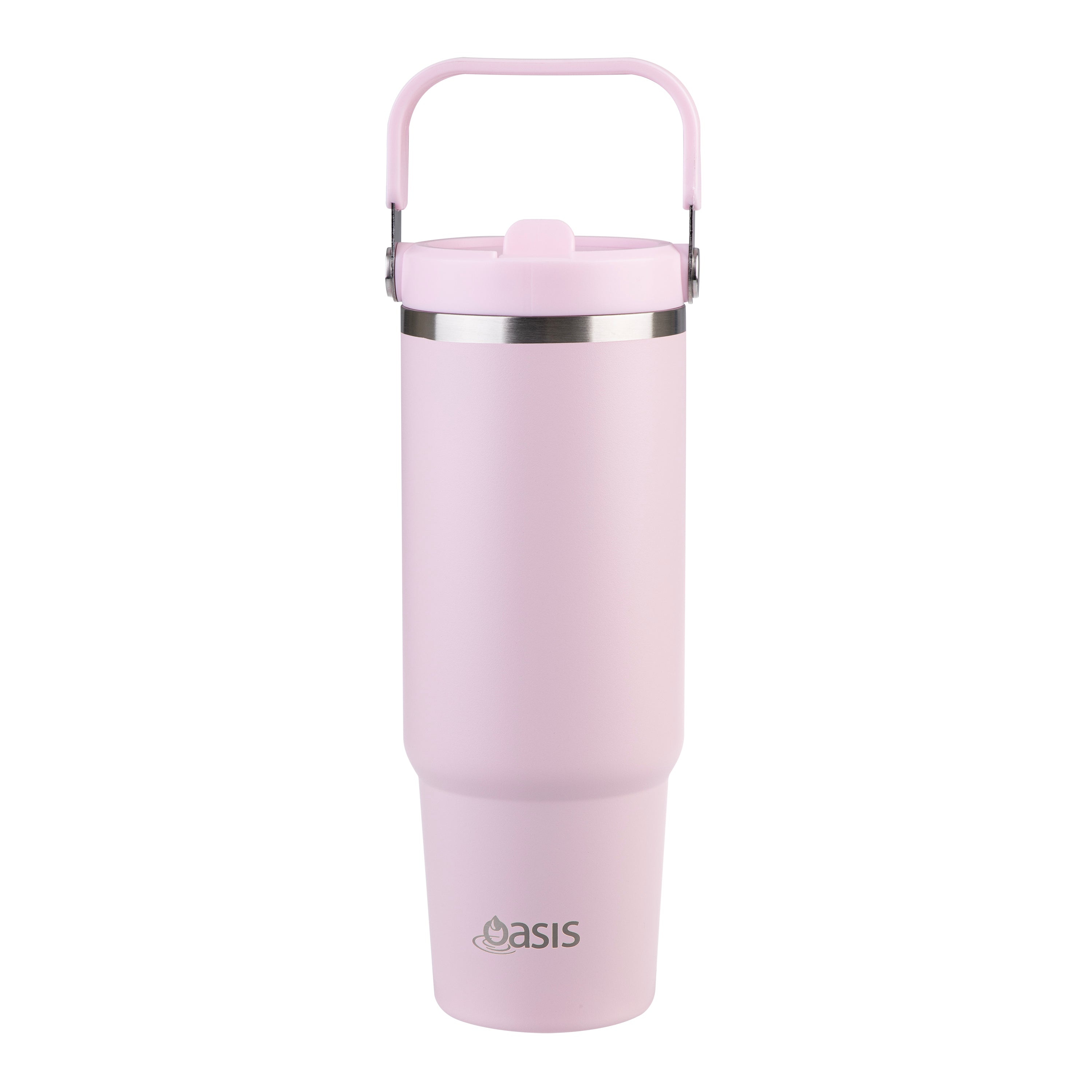 Oasis Stainless Steel Double Wall Carry Tumbler 900ml - Pink Lemonade
