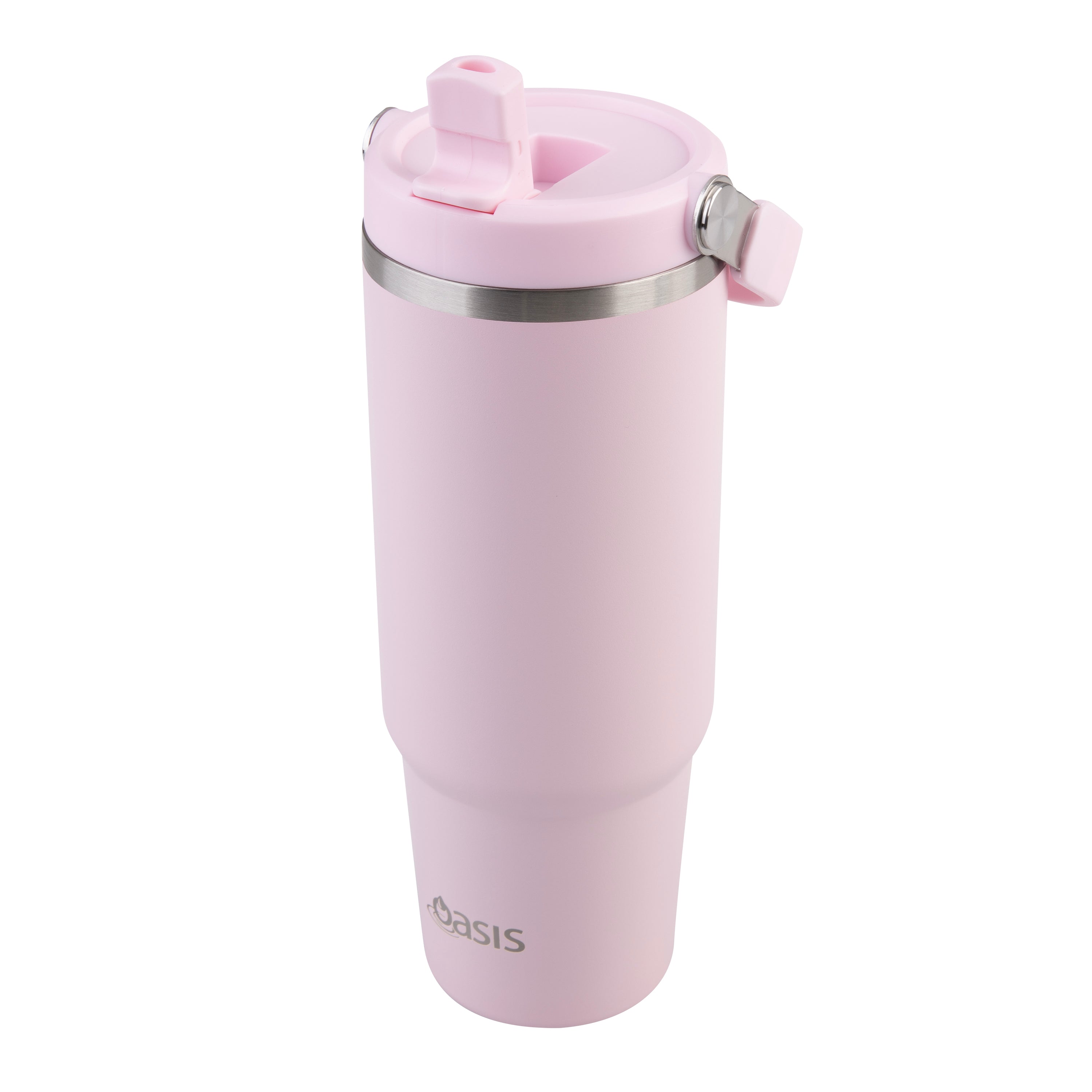 Oasis Stainless Steel Double Wall Carry Tumbler 900ml - Pink Lemonade