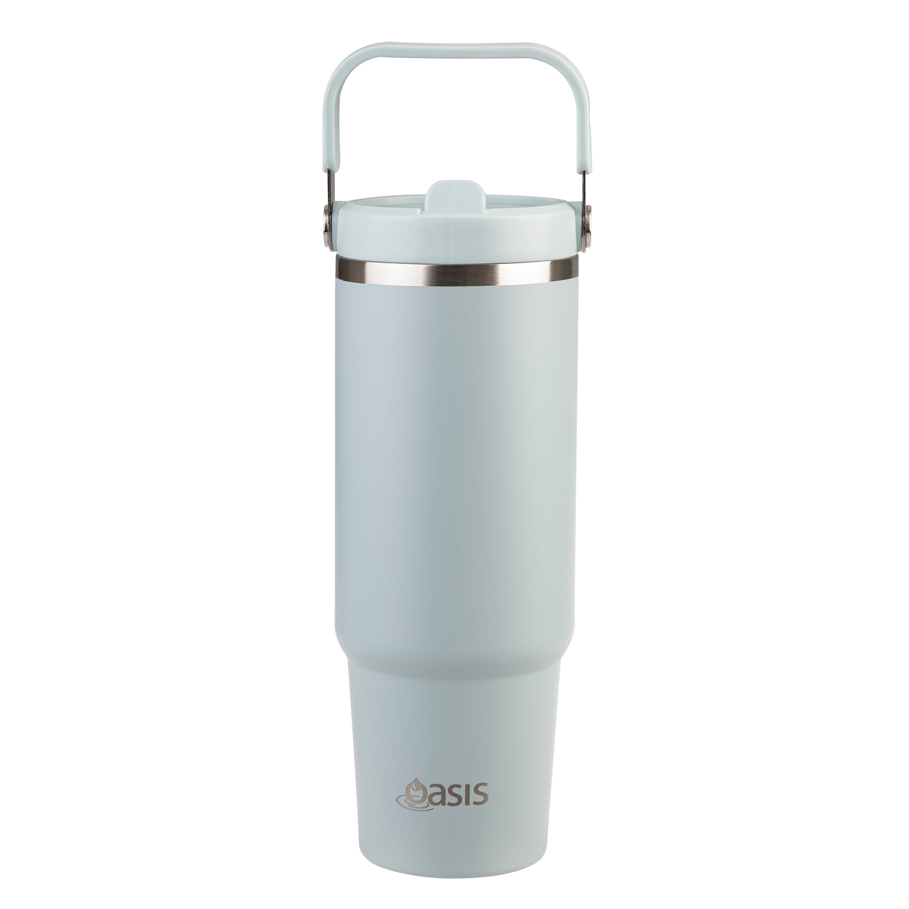 Oasis Stainless Steel Double Wall Carry Tumbler 900ml - Sea Mist