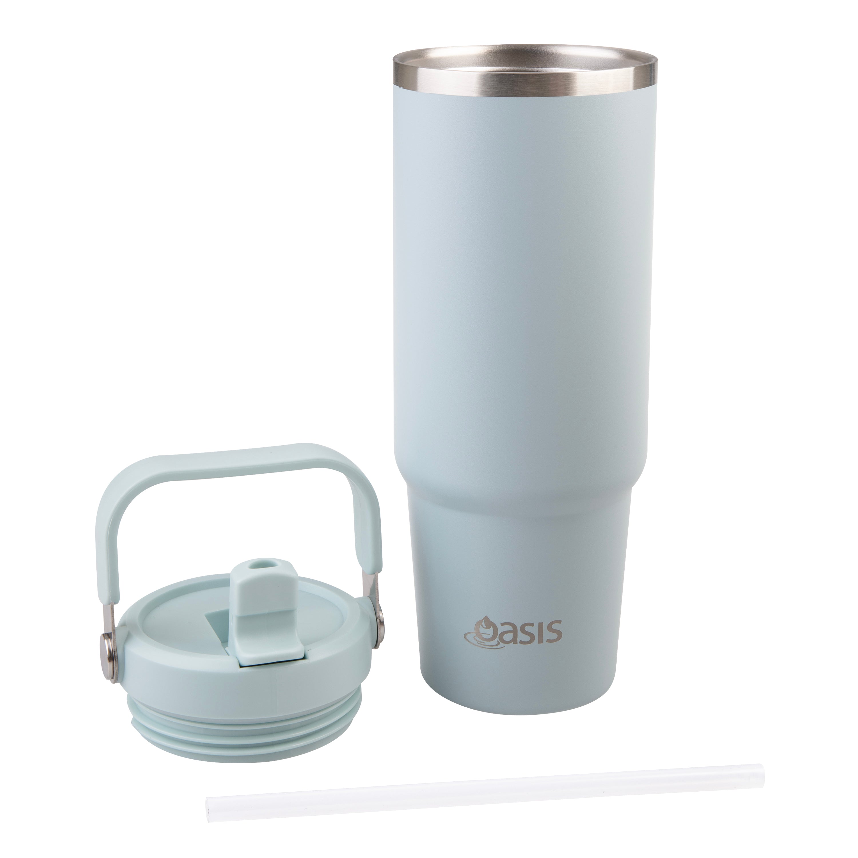 Oasis Stainless Steel Double Wall Carry Tumbler 900ml - Sea Mist
