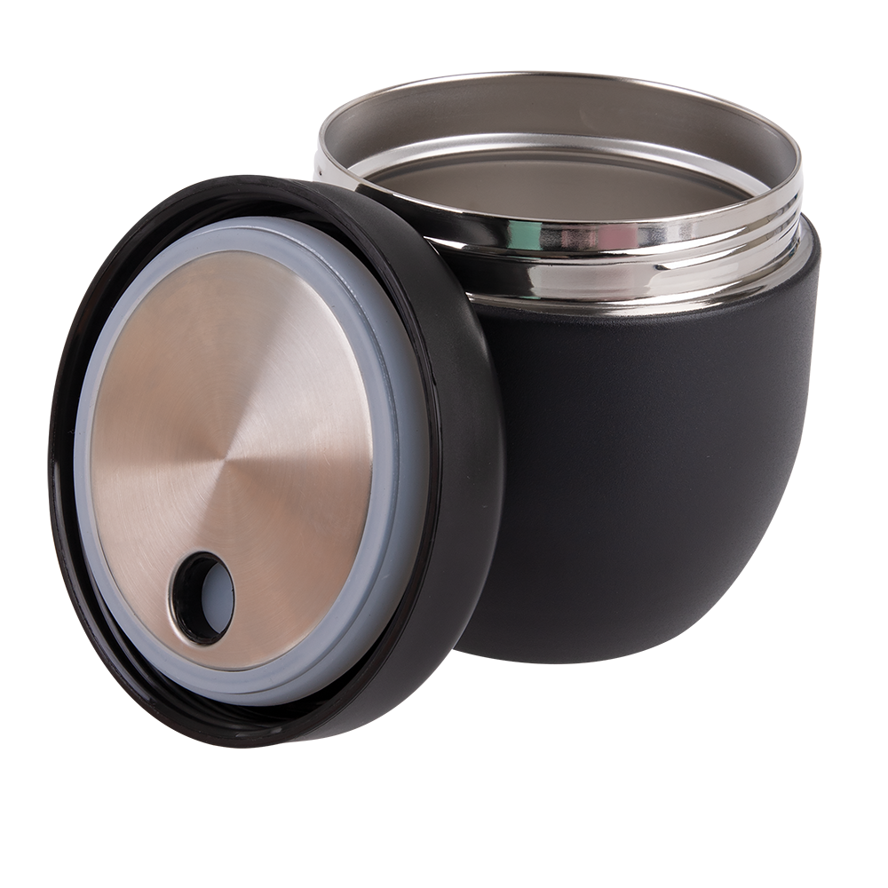 Oasis Lid Only For 8927 Stainless Steel Double Wall Insulated Food Pod 470ml - Black
