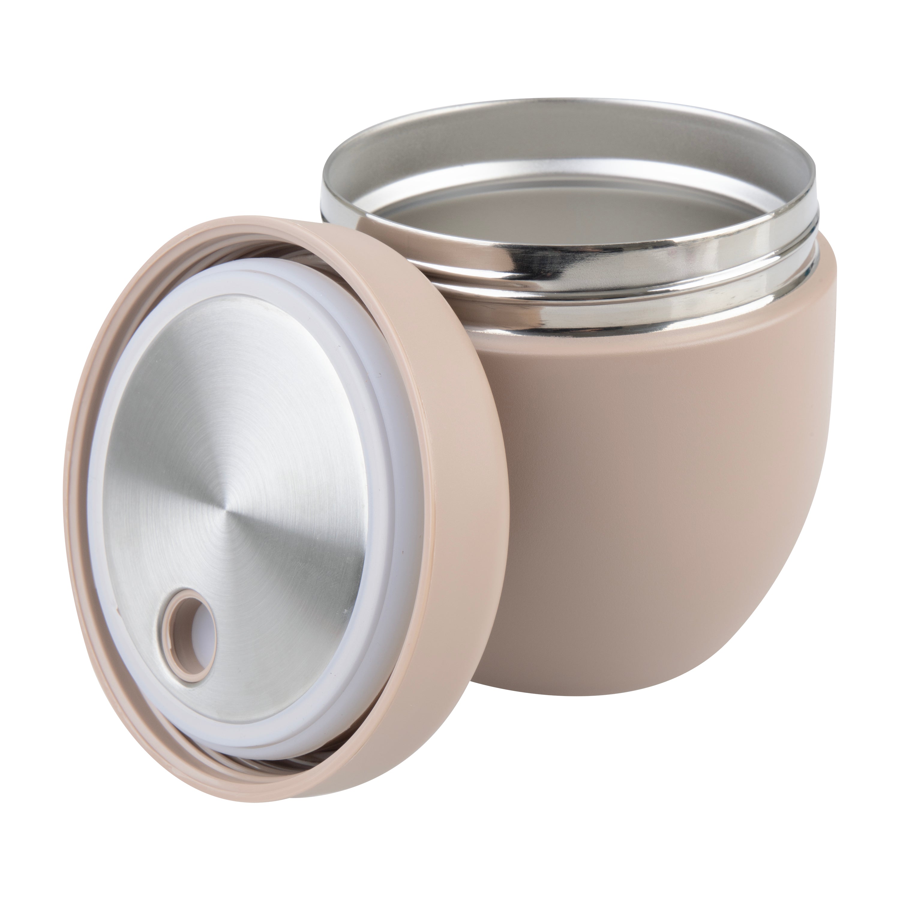 Oasis Stainless Steel Double Wall Food Pod 470ml - Latte