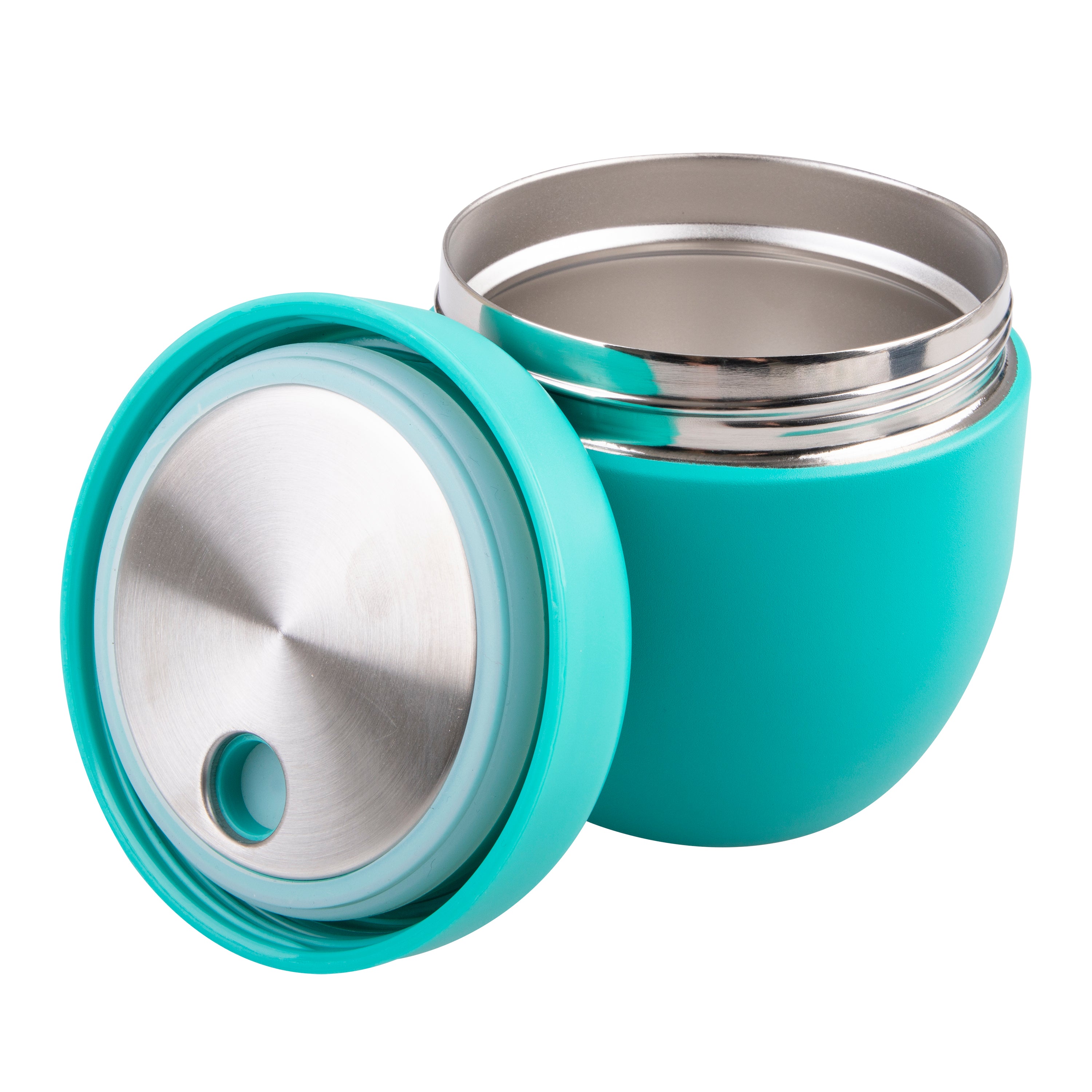 Oasis Stainless Steel Double Wall Food Pod 470ml - Turquoise