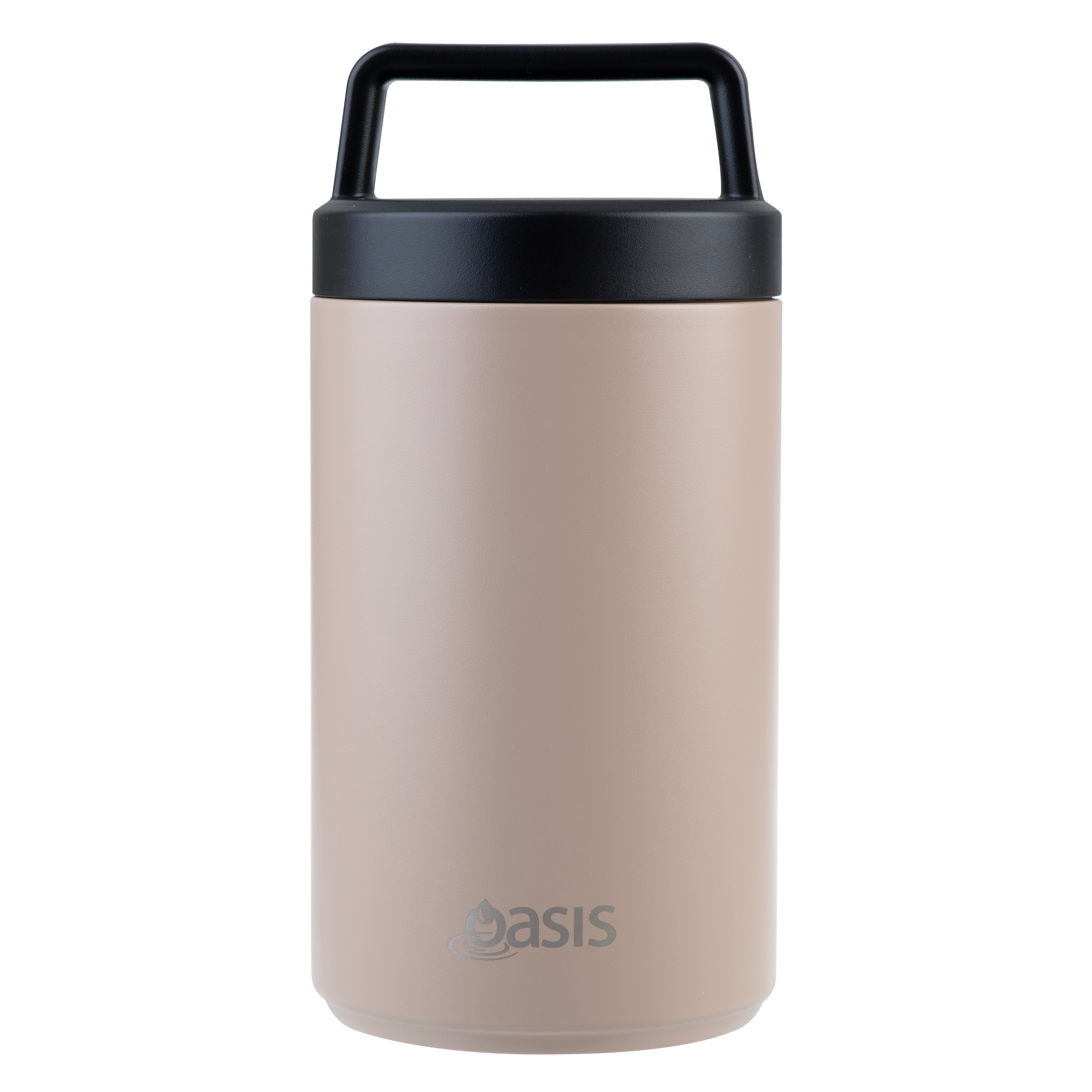 Oasis Double Wall Insulated Food Flask W/ Handle 700ml - Latte