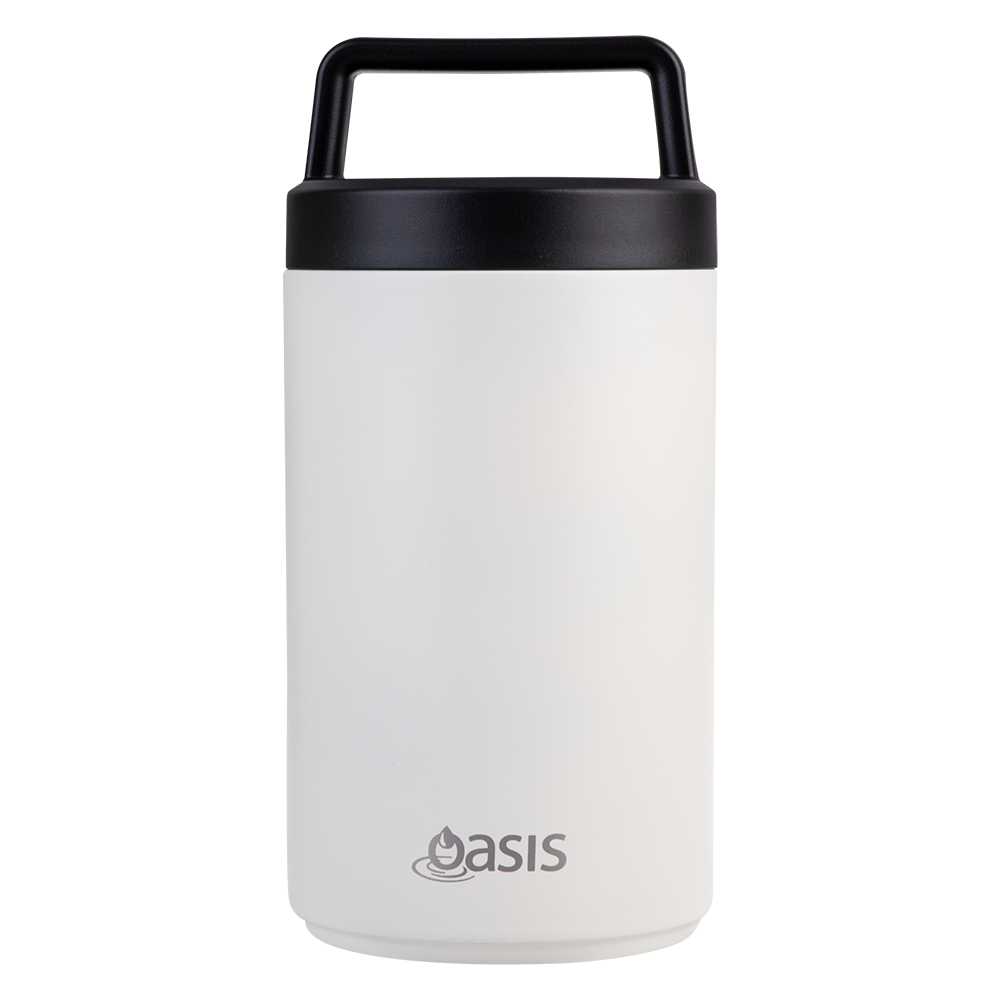 Oasis Double Wall Insulated Food Flask W/ Handle 700ml - Alabaster