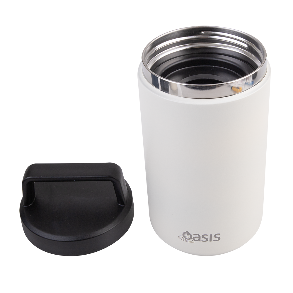 Oasis Double Wall Insulated Food Flask W/ Handle 700ml - Alabaster