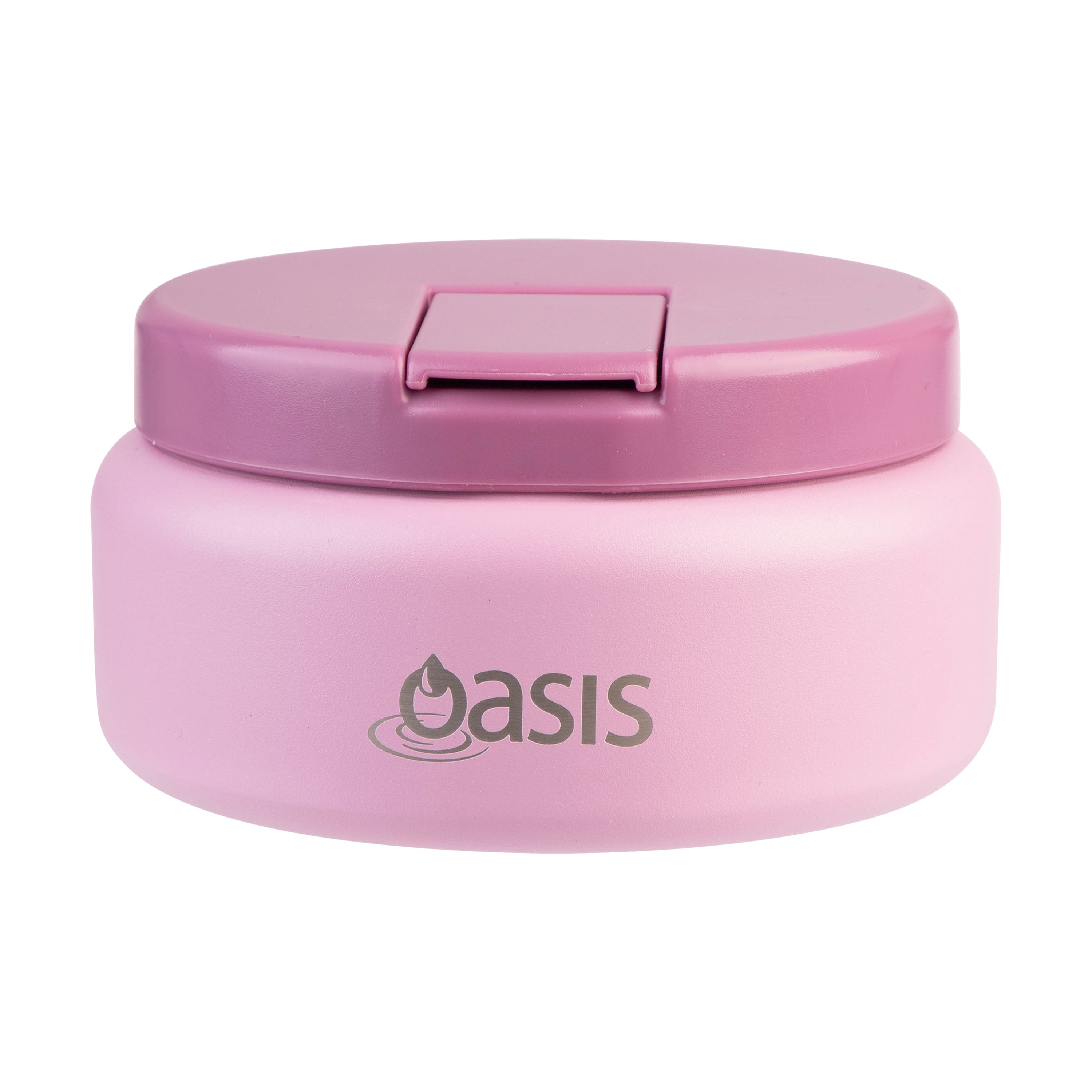 Oasis Double Wall Food Flask with Quick Release Lid 230ml - Blush