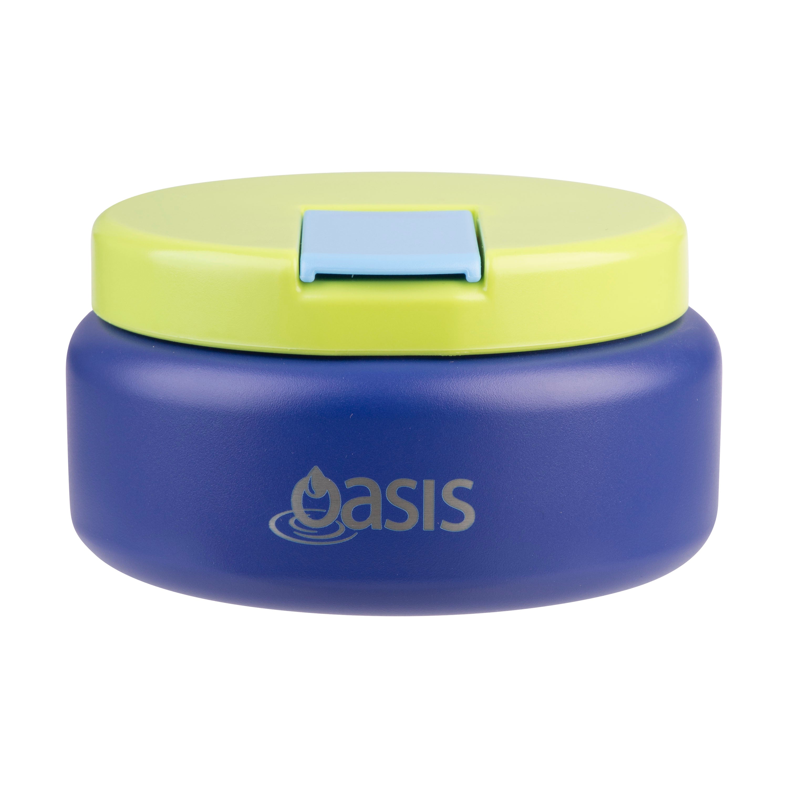 Oasis Double Wall Food Flask with Quick Release Lid 230ml - Peacock Blue
