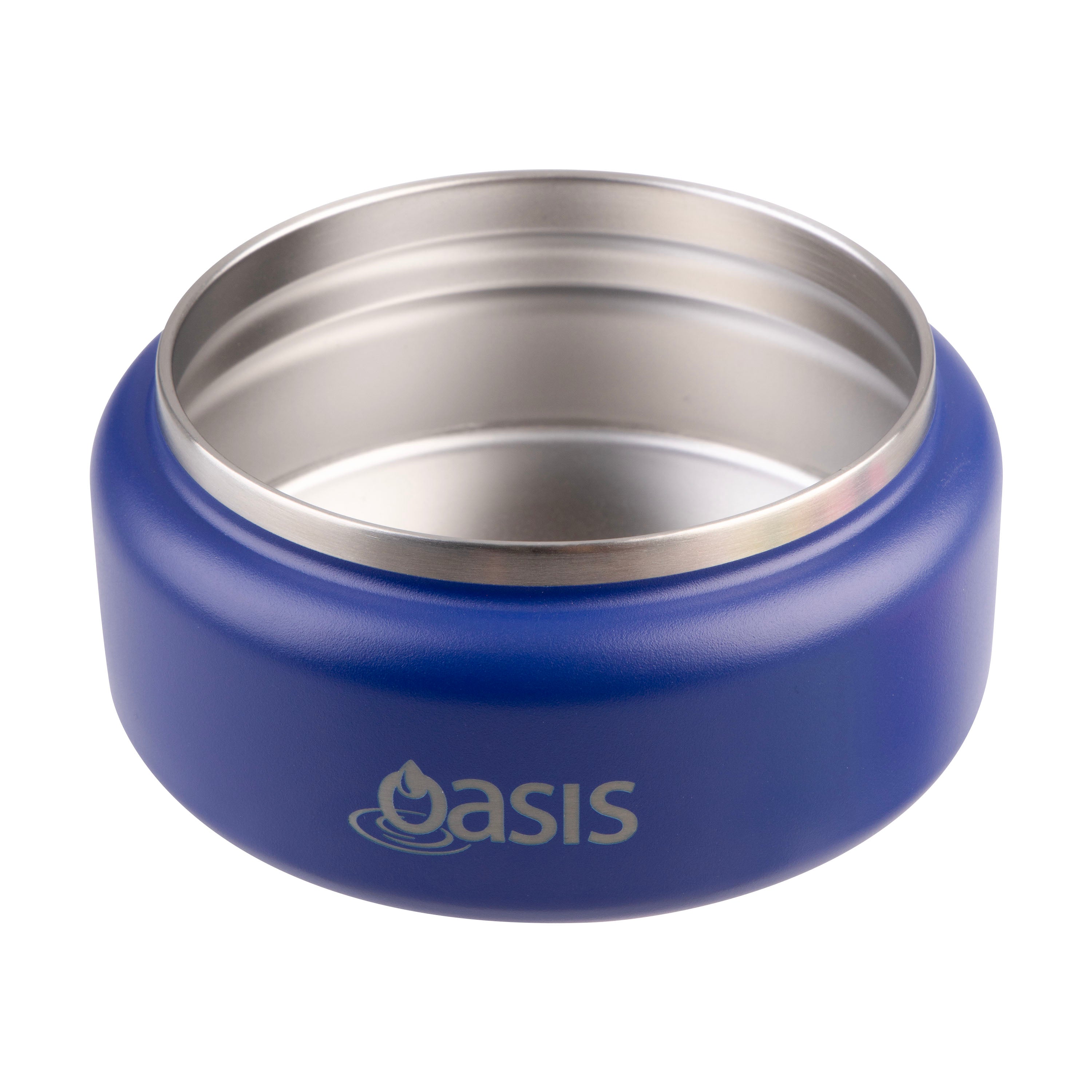 Oasis Double Wall Food Flask with Quick Release Lid 230ml - Peacock Blue